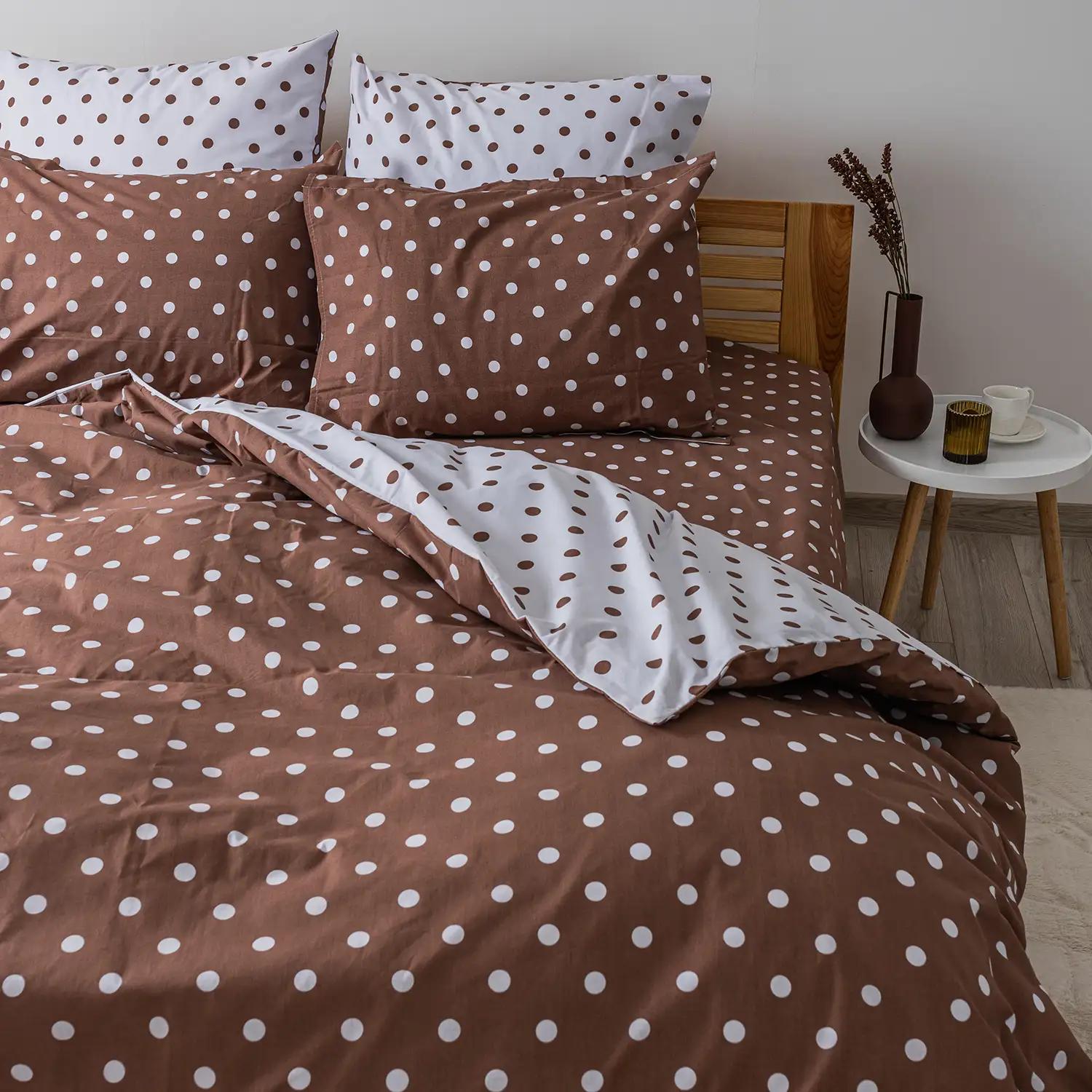 Постільна білизна ТЕП "Happy Sleep" Cappuccino Dots, 50x70, полуторна - Фото 3