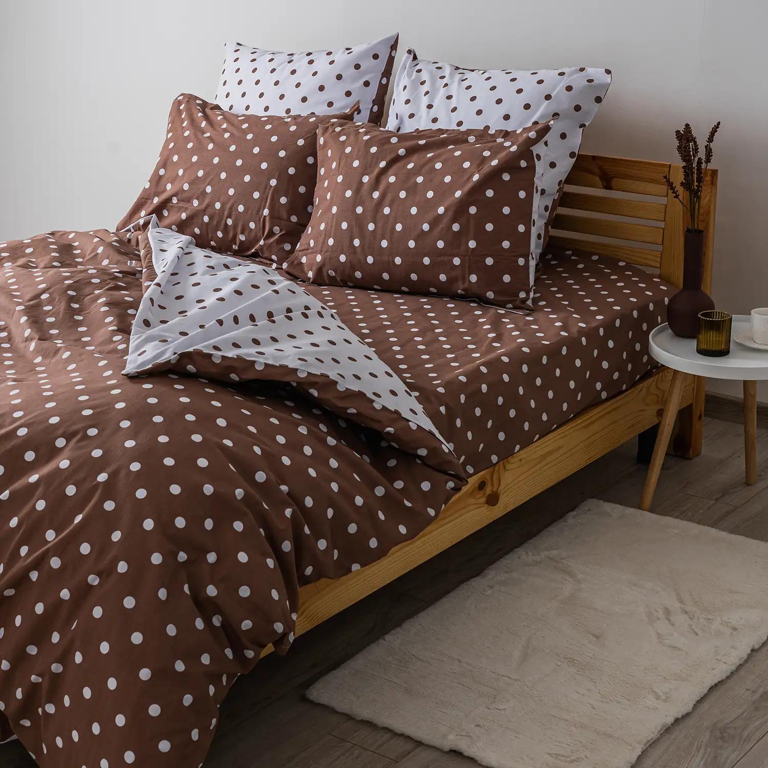 Постільна білизна ТЕП "Happy Sleep" Cappuccino Dots, 50x70, полуторна - Фото 4