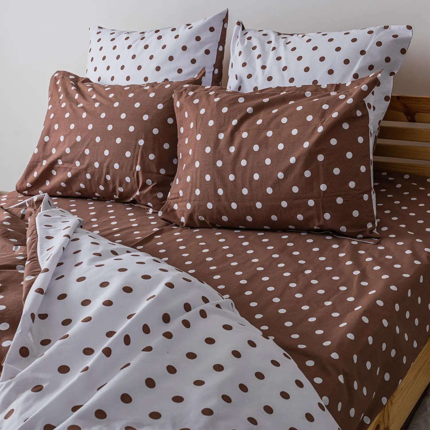 Постільна білизна ТЕП "Happy Sleep" Cappuccino Dots, 50x70, полуторна - Фото 5
