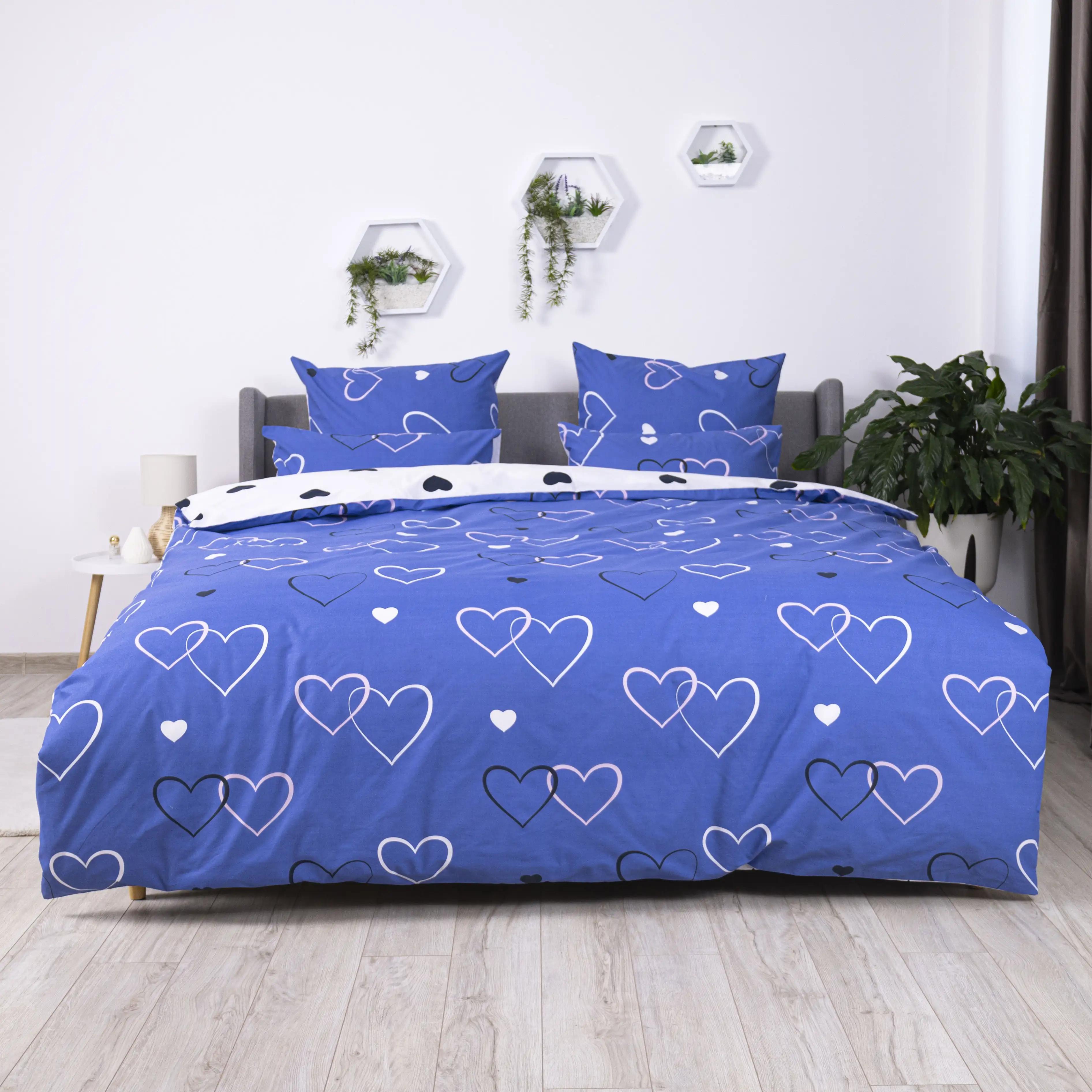 Постільна білизна "ТЕП" Navy Blue Love, 70x70, полуторна - Фото 2