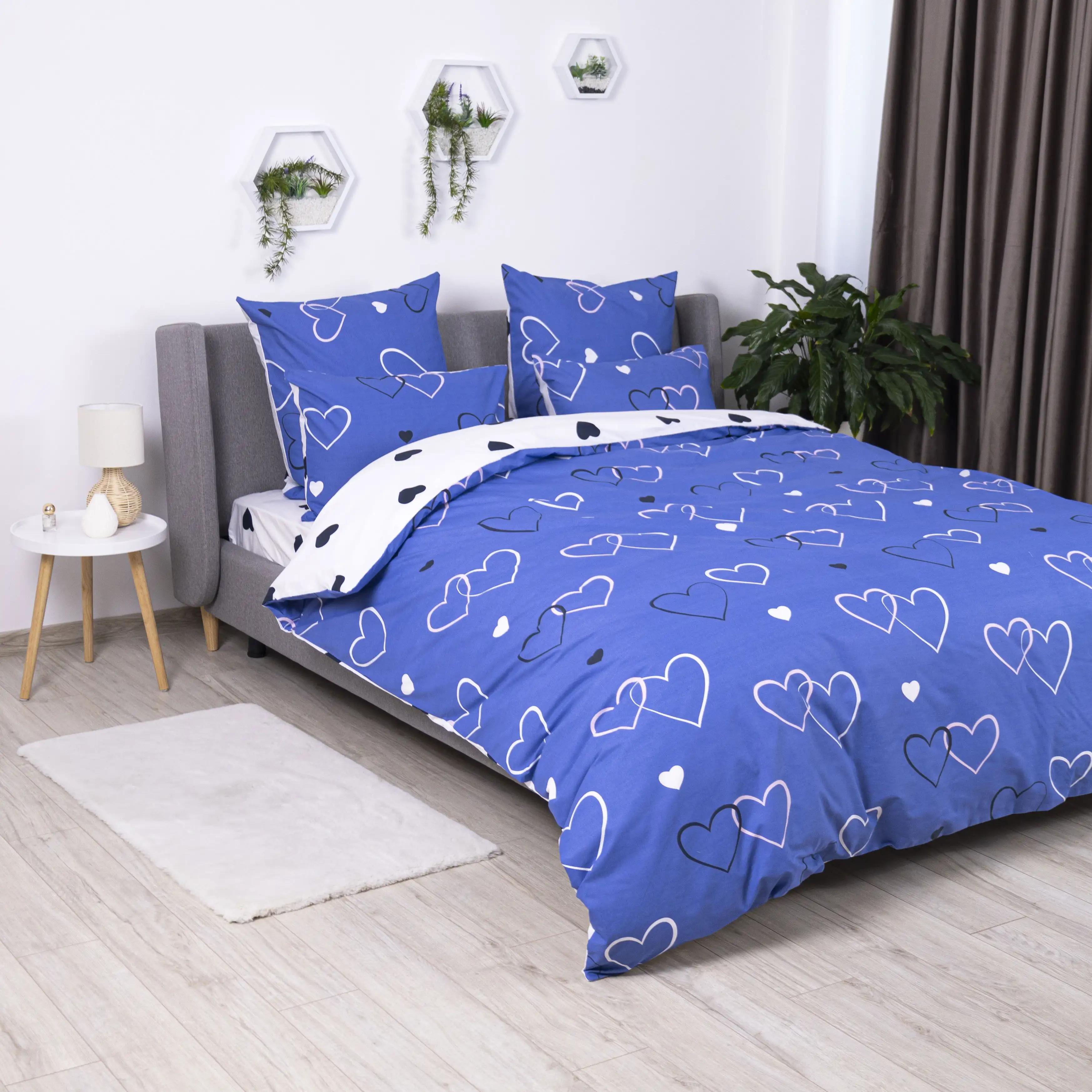 Постільна білизна "ТЕП" Navy Blue Love, 70x70, полуторна - Фото 3