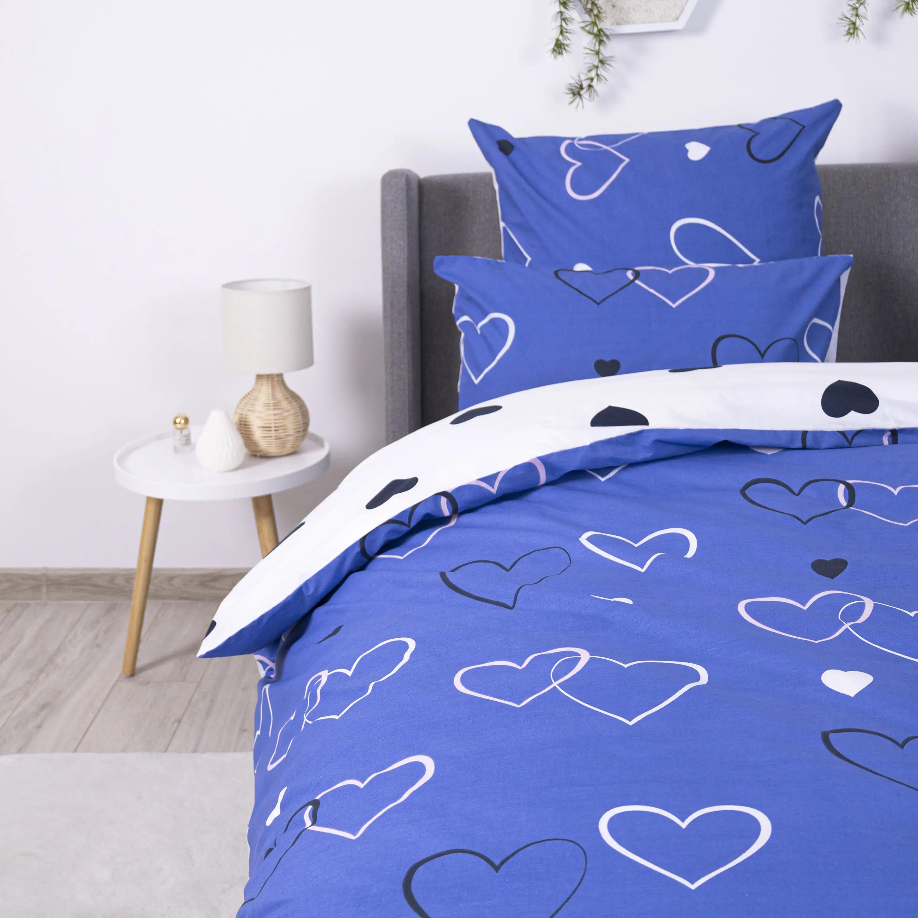 Постільна білизна "ТЕП" Navy Blue Love, 70x70, полуторна - Фото 5