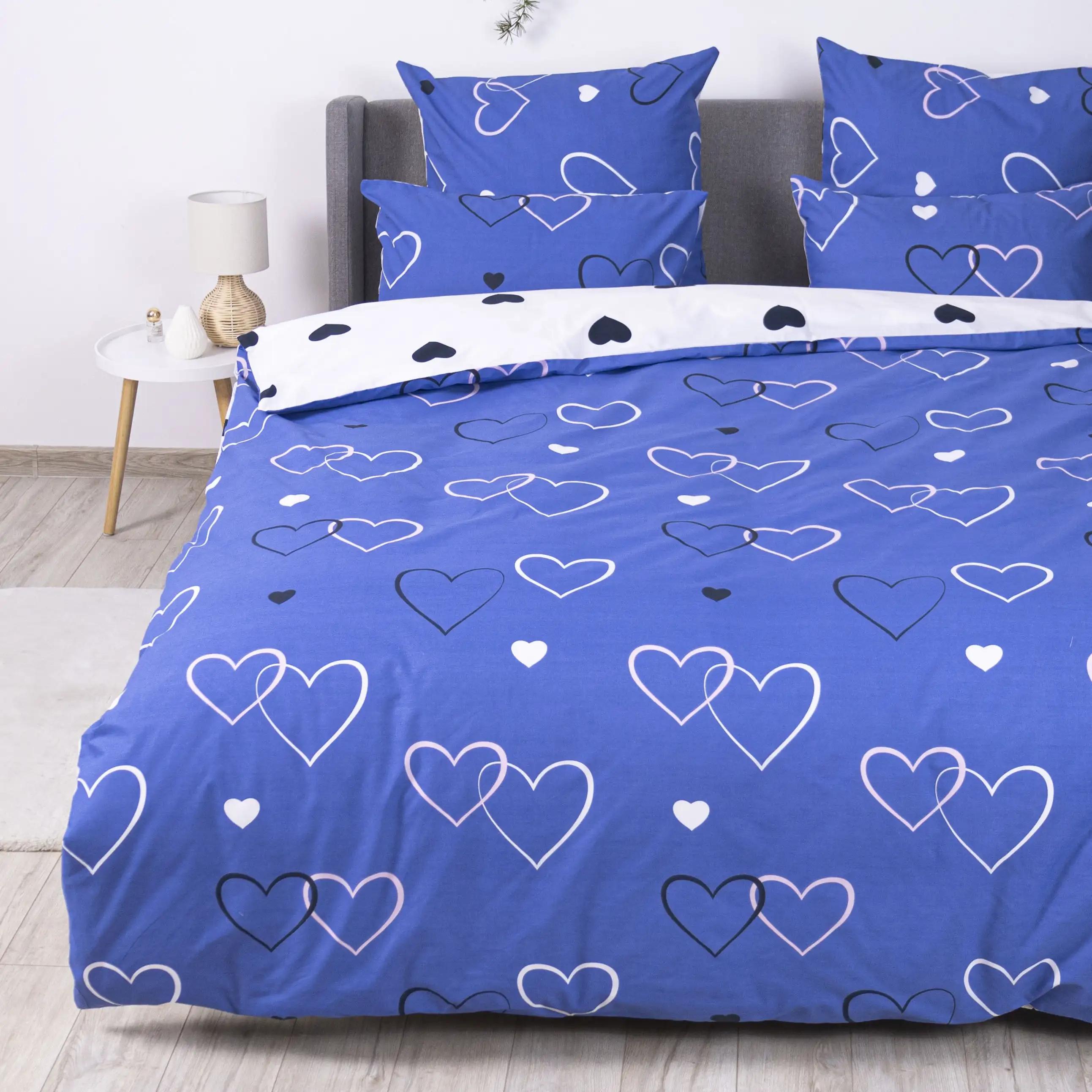 Постільна білизна "ТЕП" Navy Blue Love, 70x70, полуторна - Фото 6