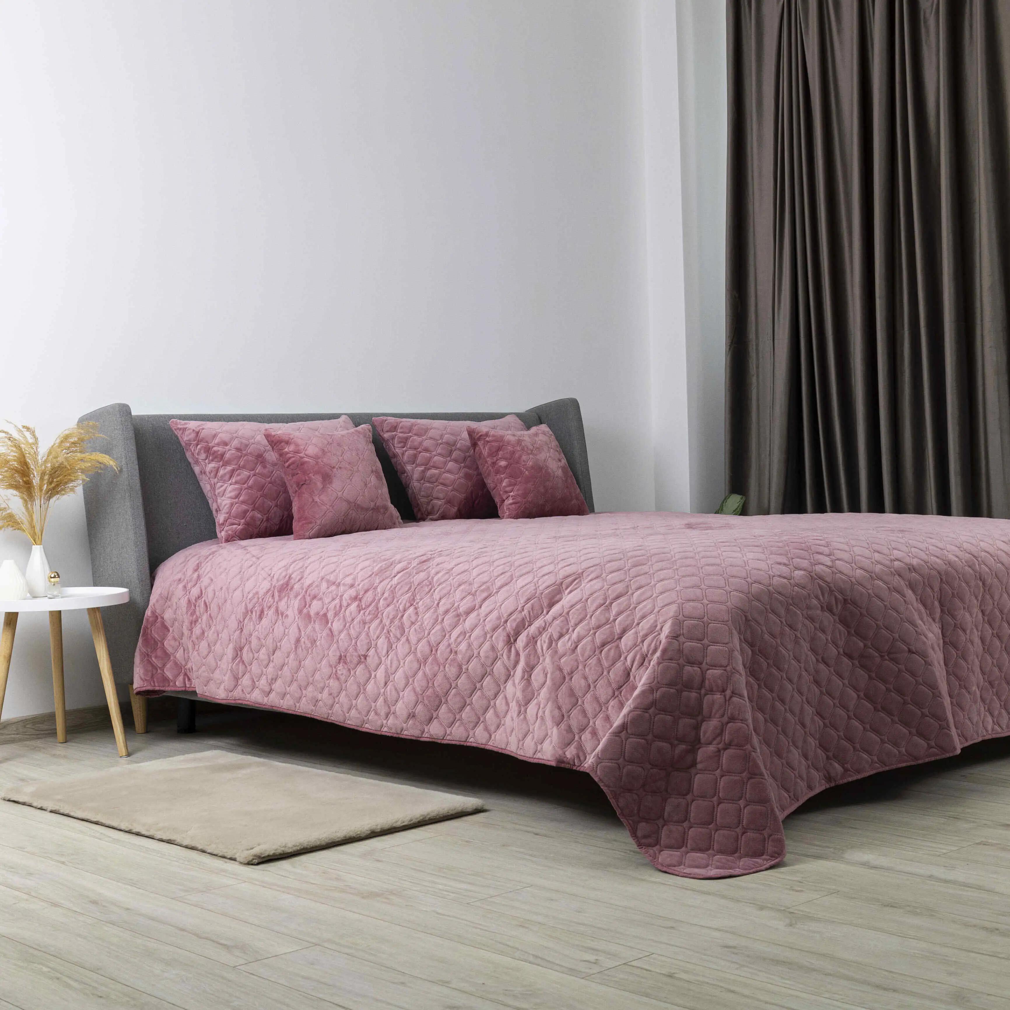 Покривало ТЕП "VELOUR" Mesa rose/Ромб круглий, 150x210 - Фото 4