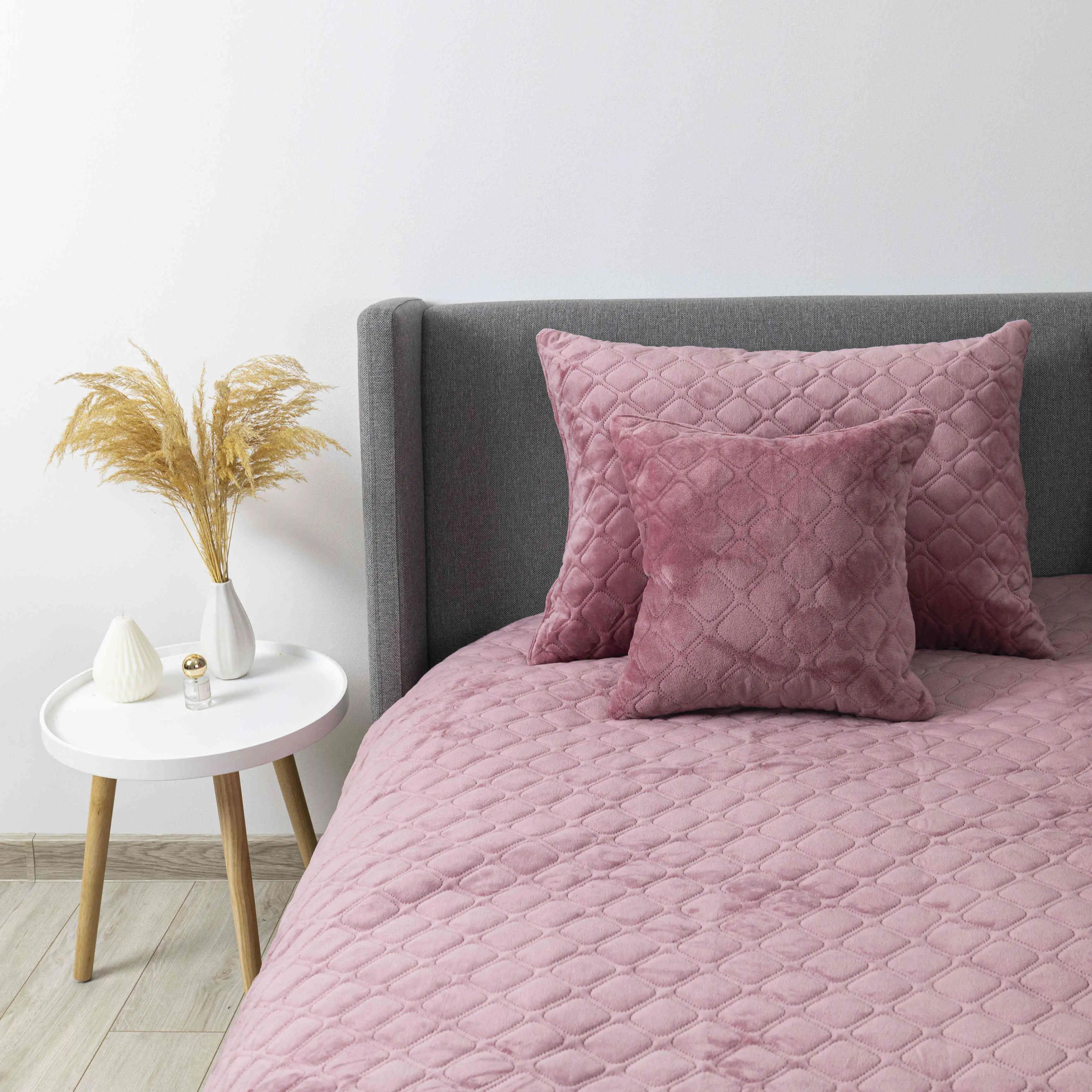 Покривало ТЕП "VELOUR" Mesa rose/Ромб круглий, 150x210 - Фото 5