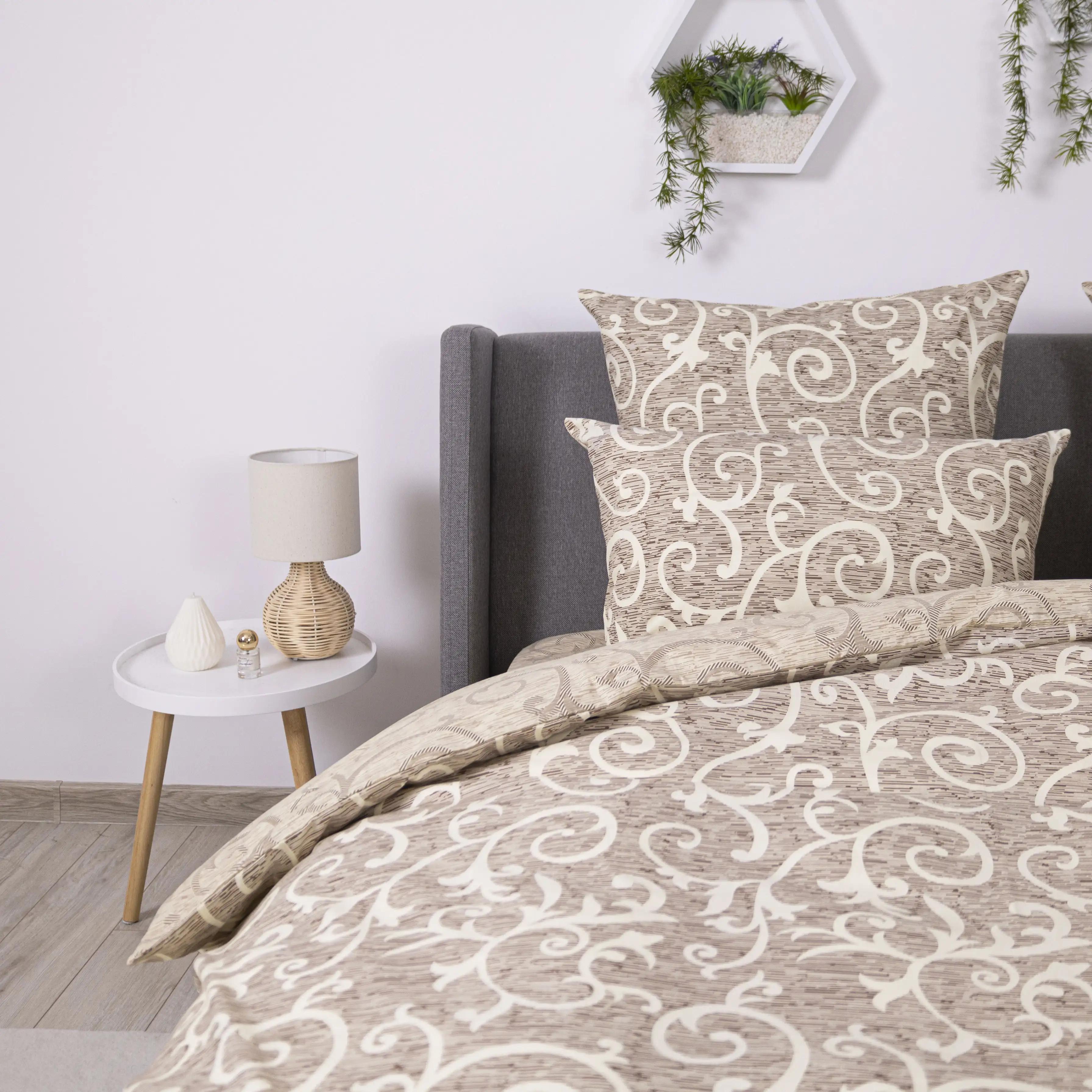 Постільна білизна ТЕП "Soft dreams" Beige and White, 70х70, полуторна - Фото 6