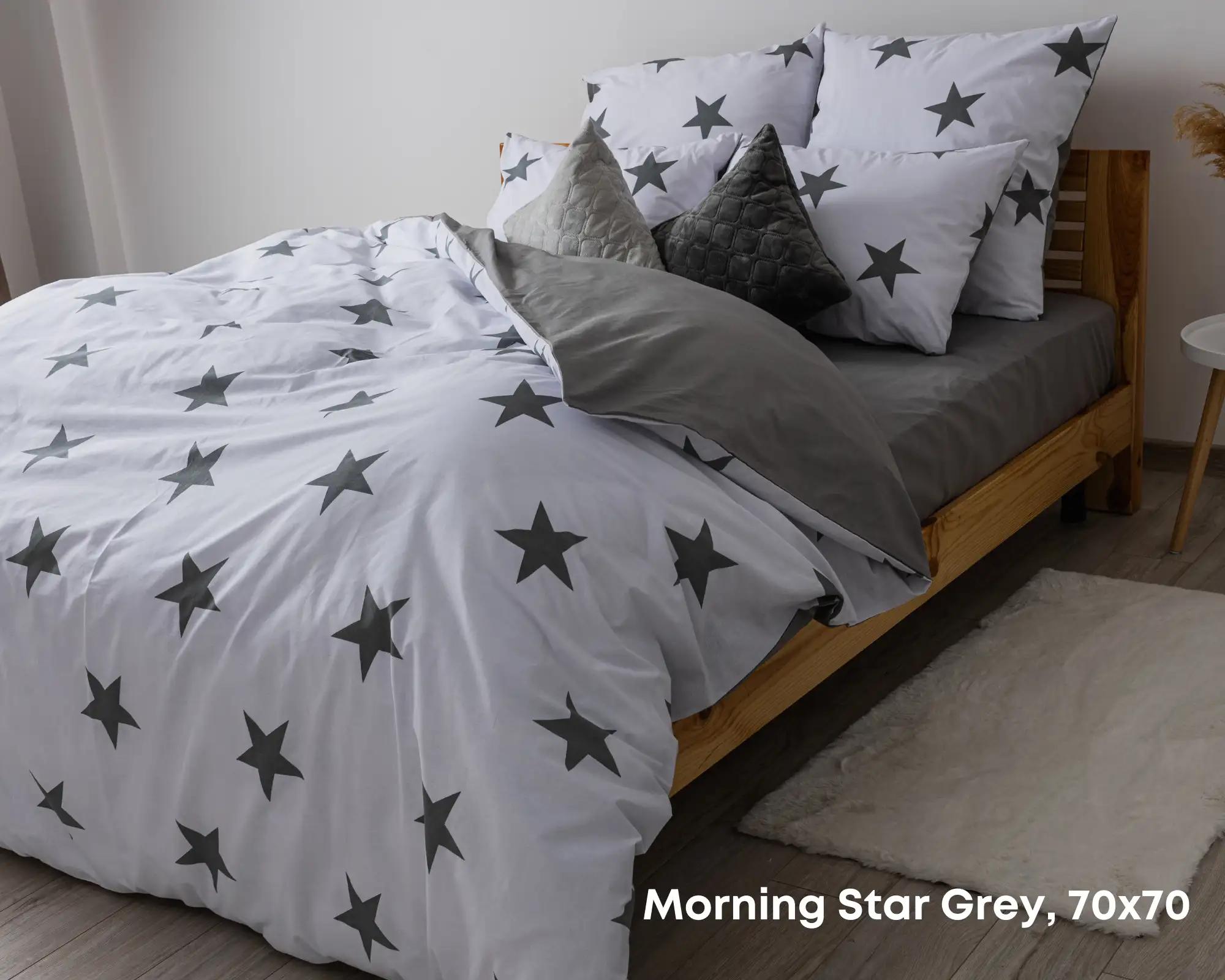 Постільна білизна ТЕП "Soft dreams" Morning Star Grey, 70x70, полуторна - Фото 2