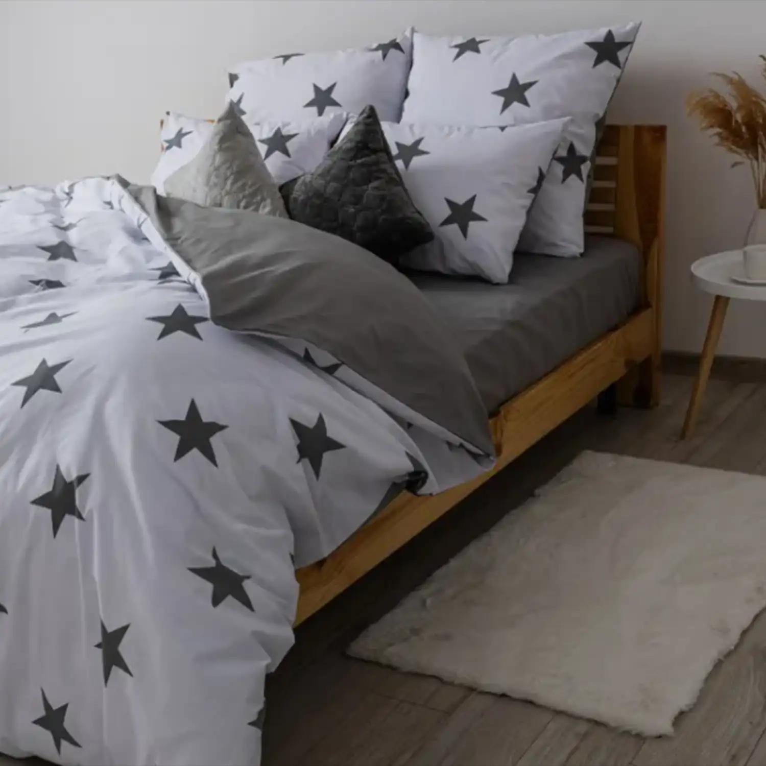 Постільна білизна ТЕП "Soft dreams" Morning Star Grey, 70x70, полуторна - Фото 3