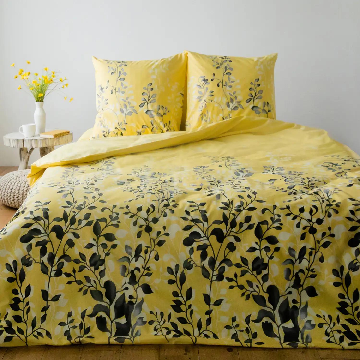 Постільна білизна ТЕП "Everyday collection" Black and Yellow, 70х70, полуторна - Фото 4