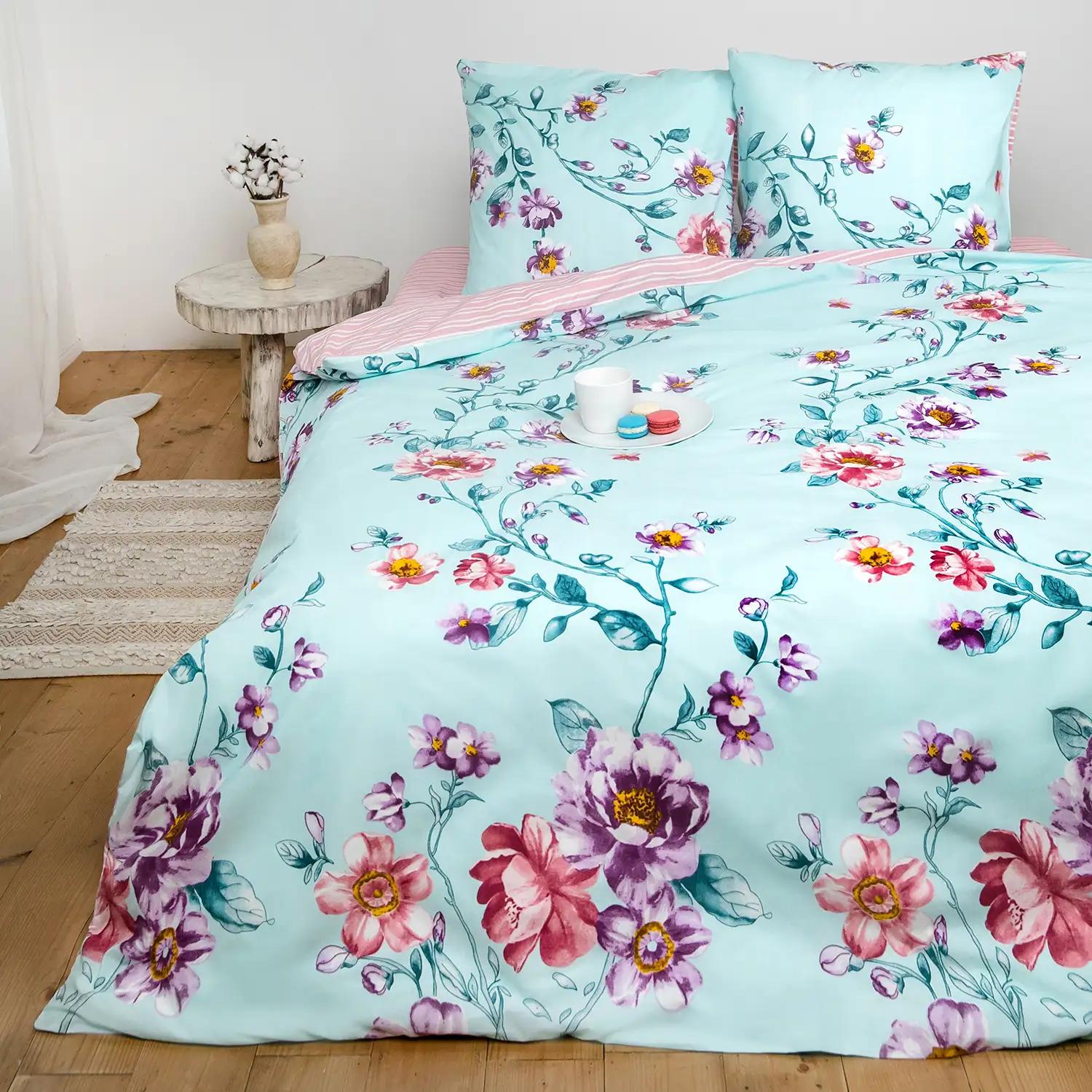 Постільна білизна ТЕП "Everyday collection" Pink Peony, 70х70, полуторна - Фото 3
