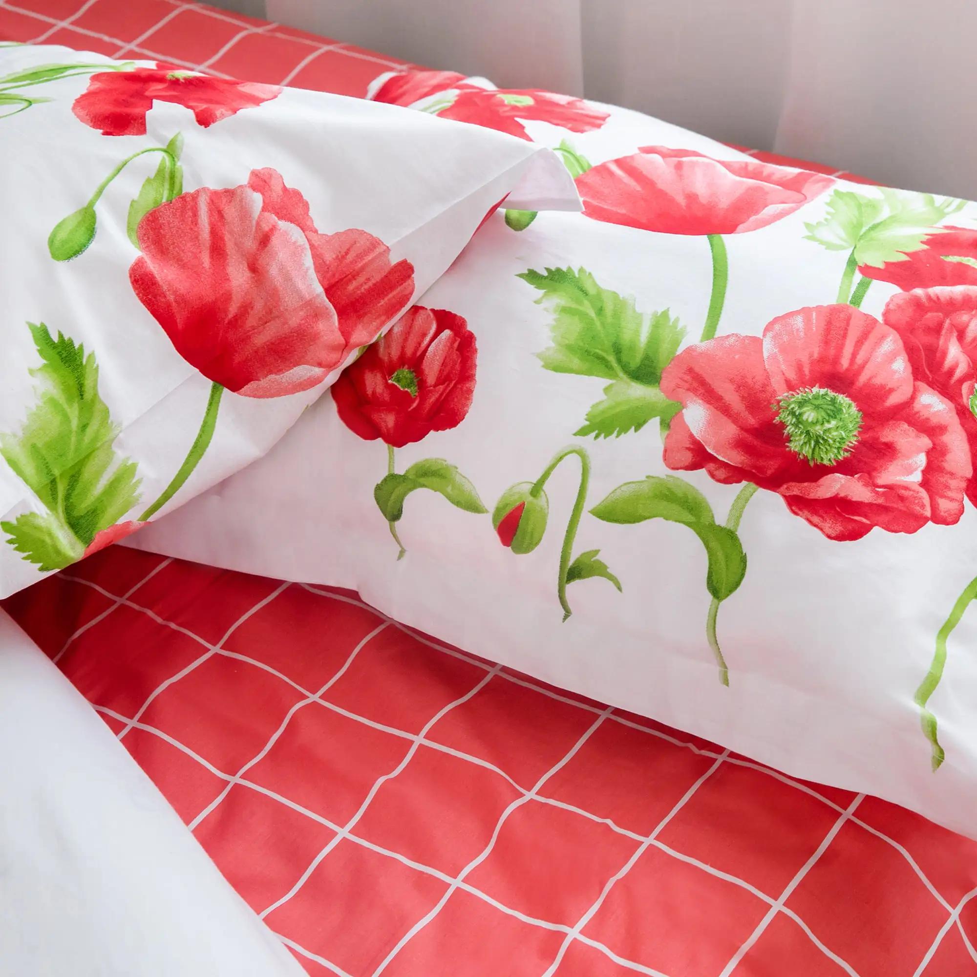 Постільна білизна "RANFORCE" Маковий букет, двоспальна - Фото 7