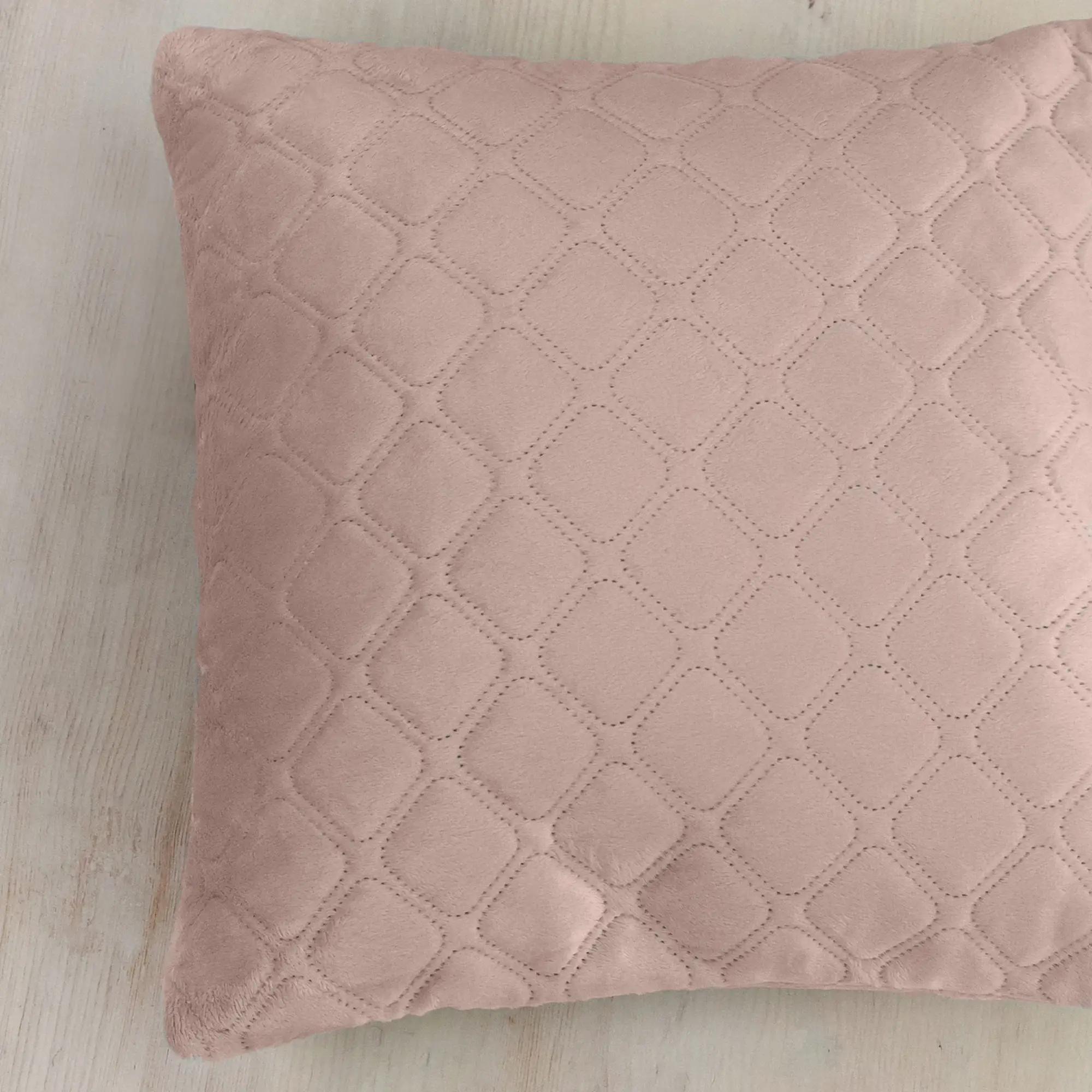 Подушка декоративна "VELOUR" Пудрова, 40x40 - Фото 5