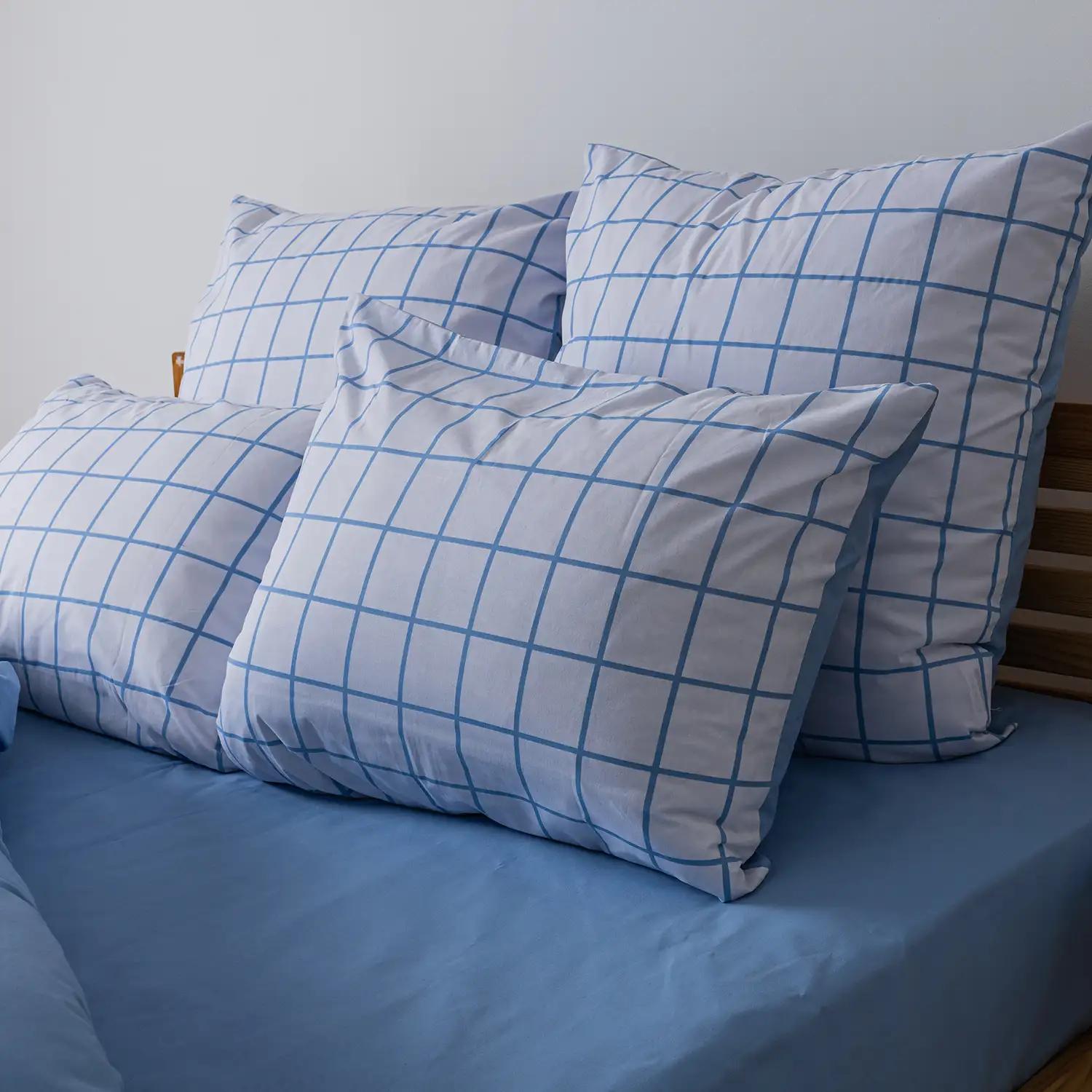 Комплект постільної білизни ТЕП "Happy Sleep" Blue Check, полуторна - Фото 5