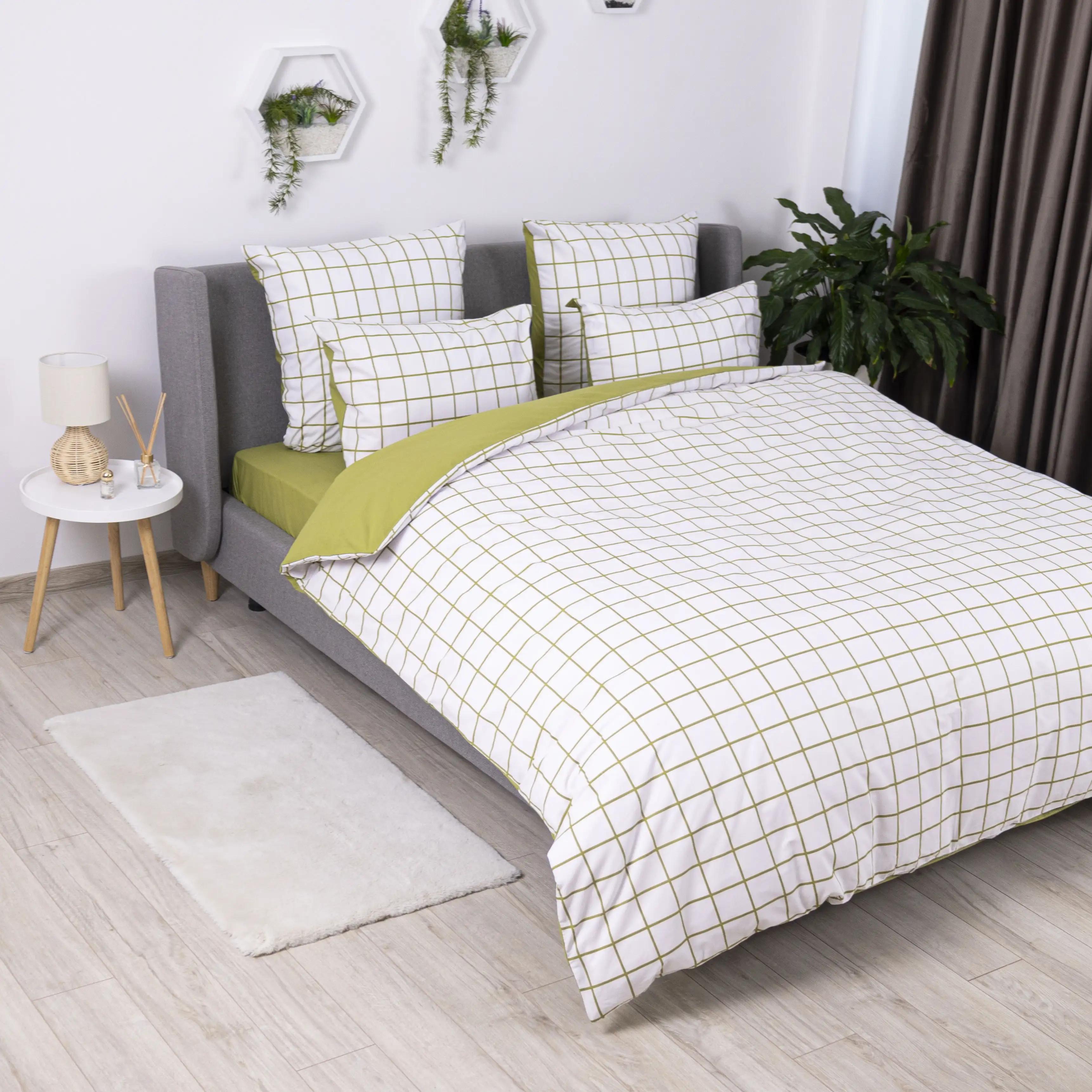 Постільна білизна ТЕП "Happy Sleep" Olive Check, 50x70, полуторна - Фото 3