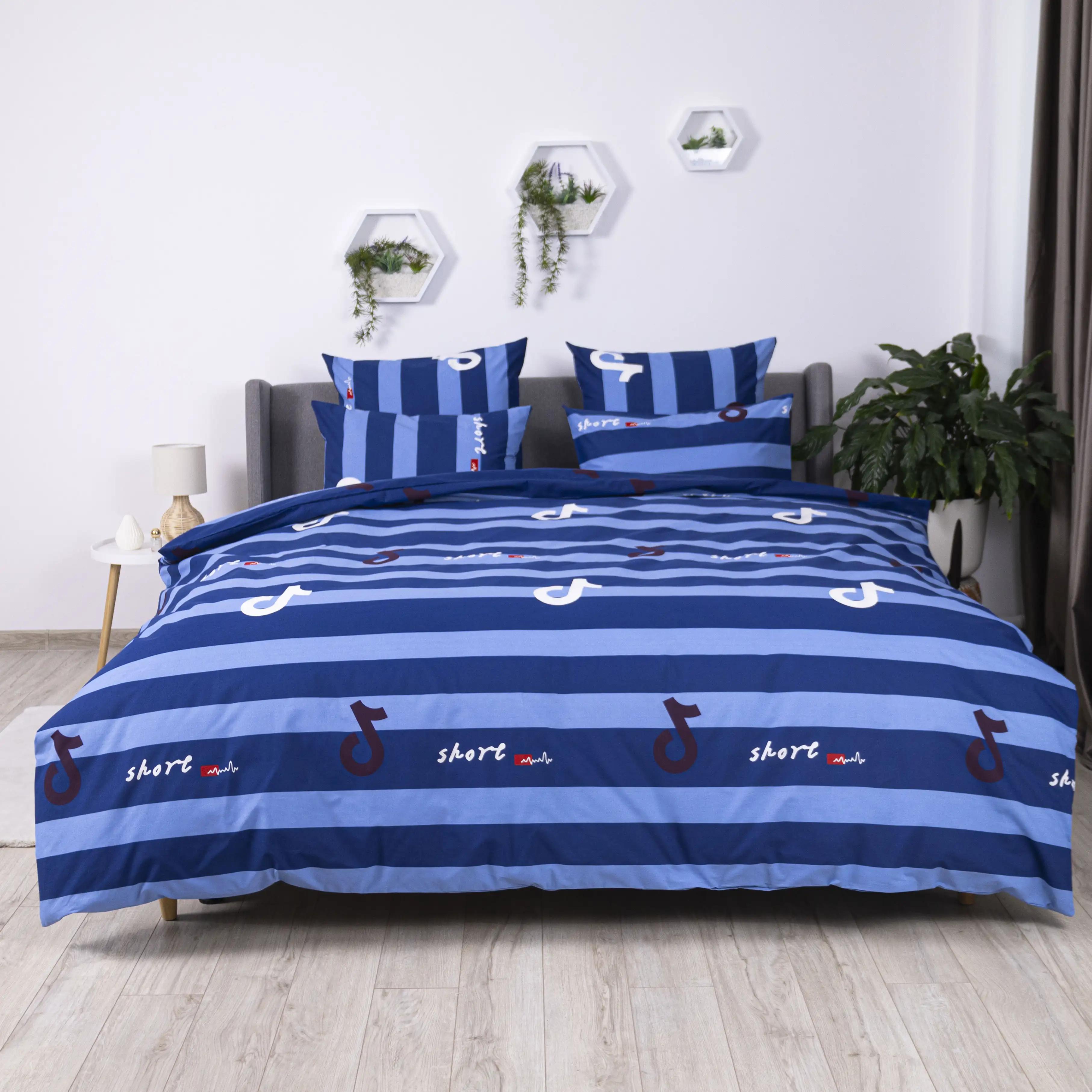 Постільна білизна ТЕП "Soft dreams" Line Blue, 70x70, полуторна - Фото 2
