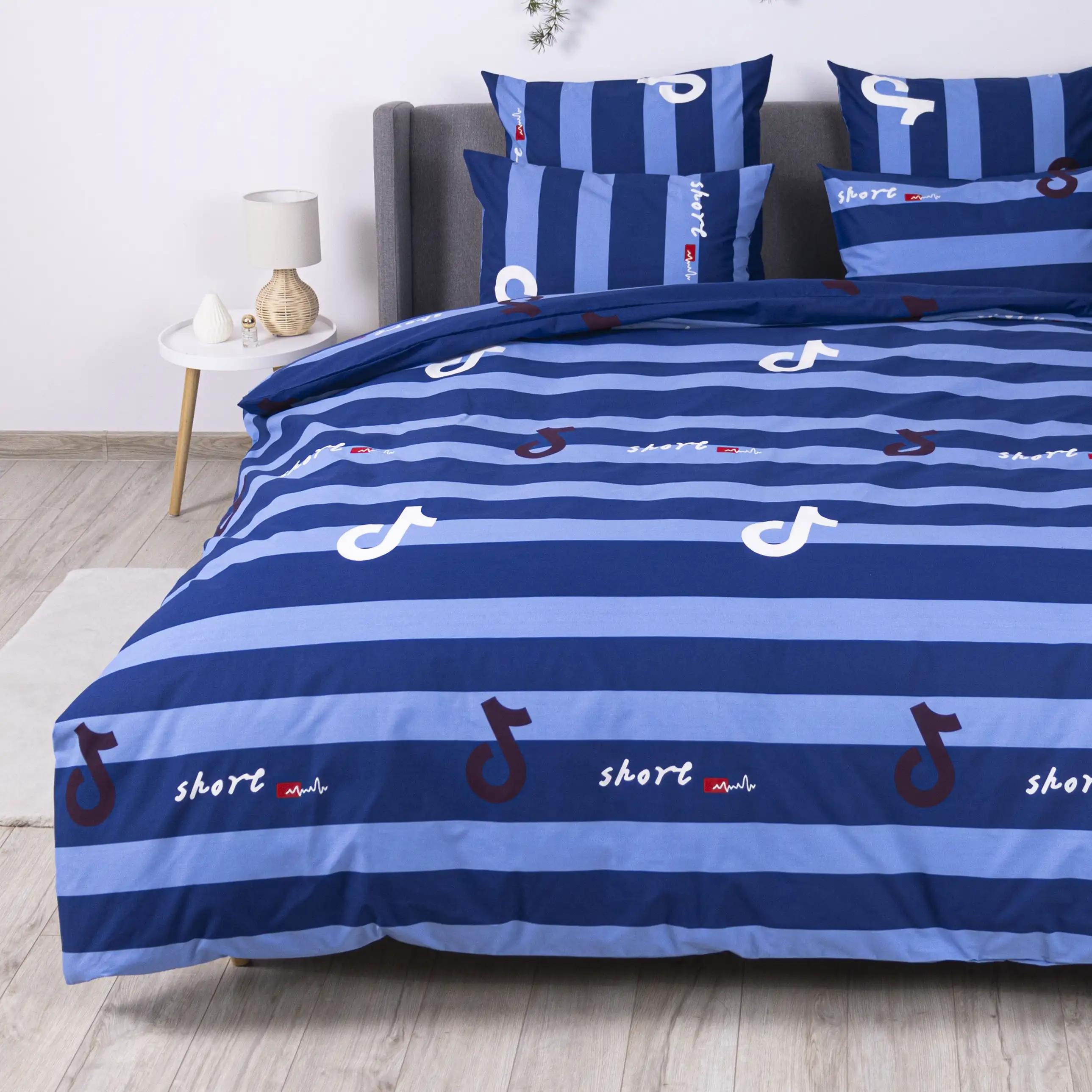 Постільна білизна ТЕП "Soft dreams" Line Blue, 70x70, полуторна - Фото 6