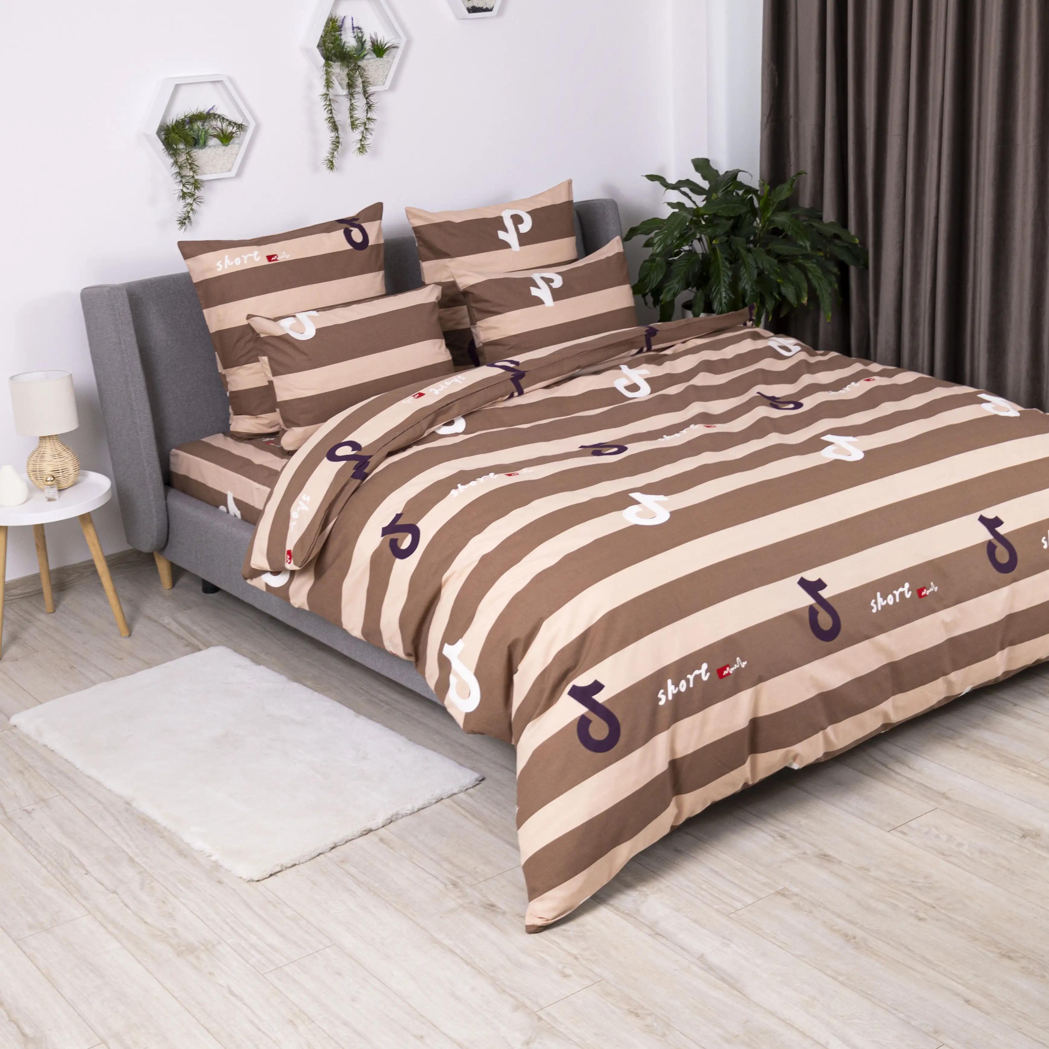Постільна білизна ТЕП "Soft dreams" Line Brown, 70x70, полуторна - Фото 3