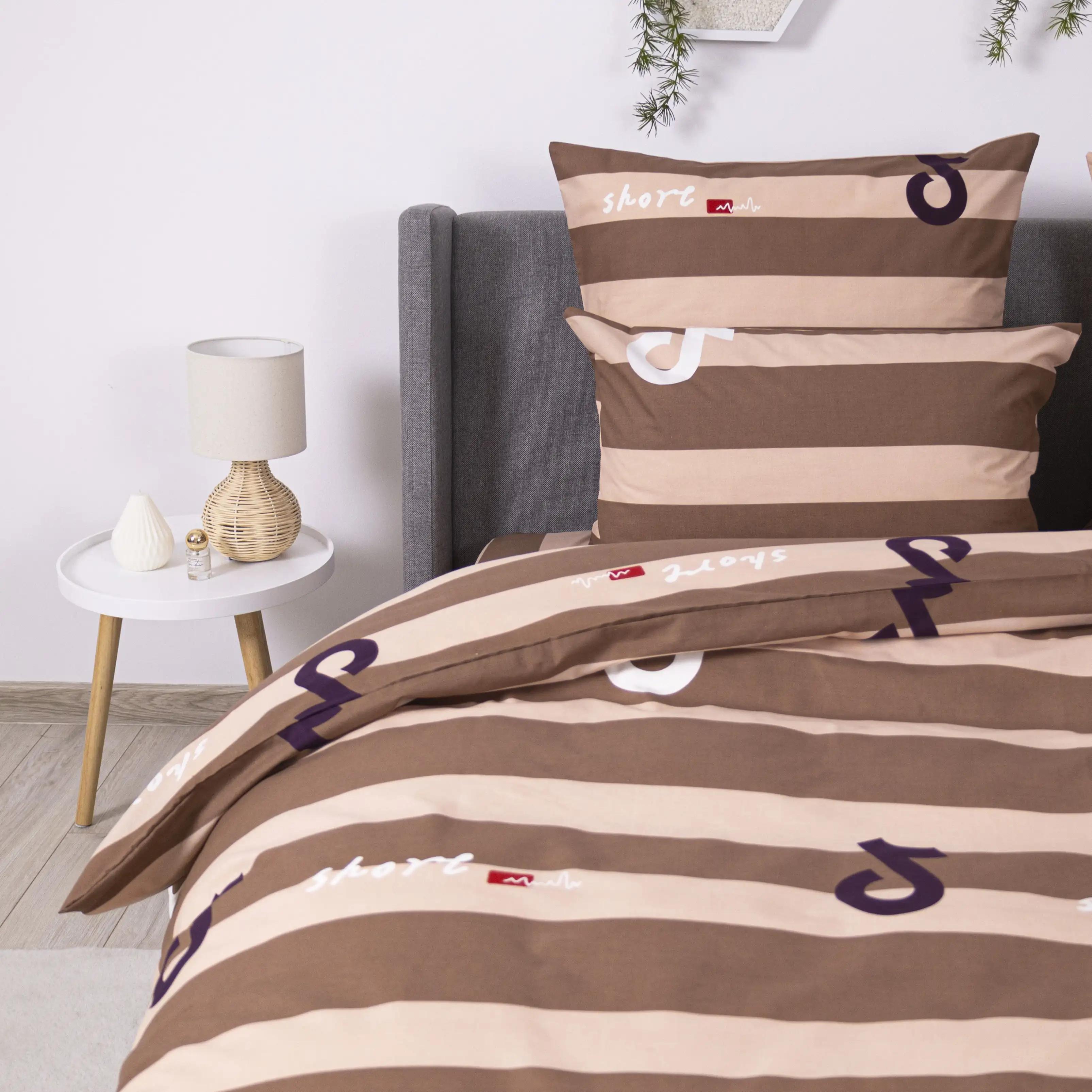 Постільна білизна ТЕП "Soft dreams" Line Brown, 70x70, полуторна - Фото 5