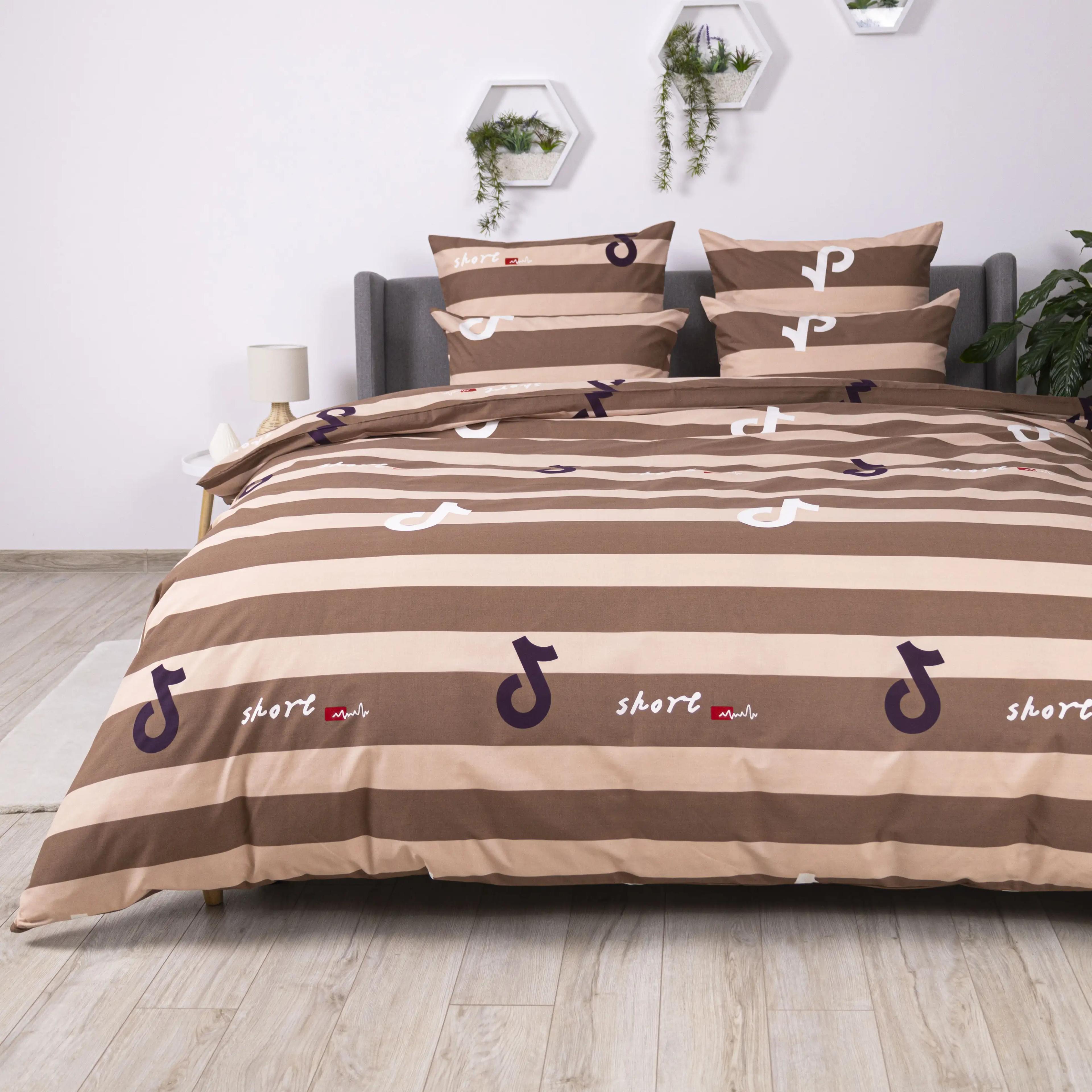 Постільна білизна ТЕП "Soft dreams" Line Brown, 70x70, полуторна - Фото 6