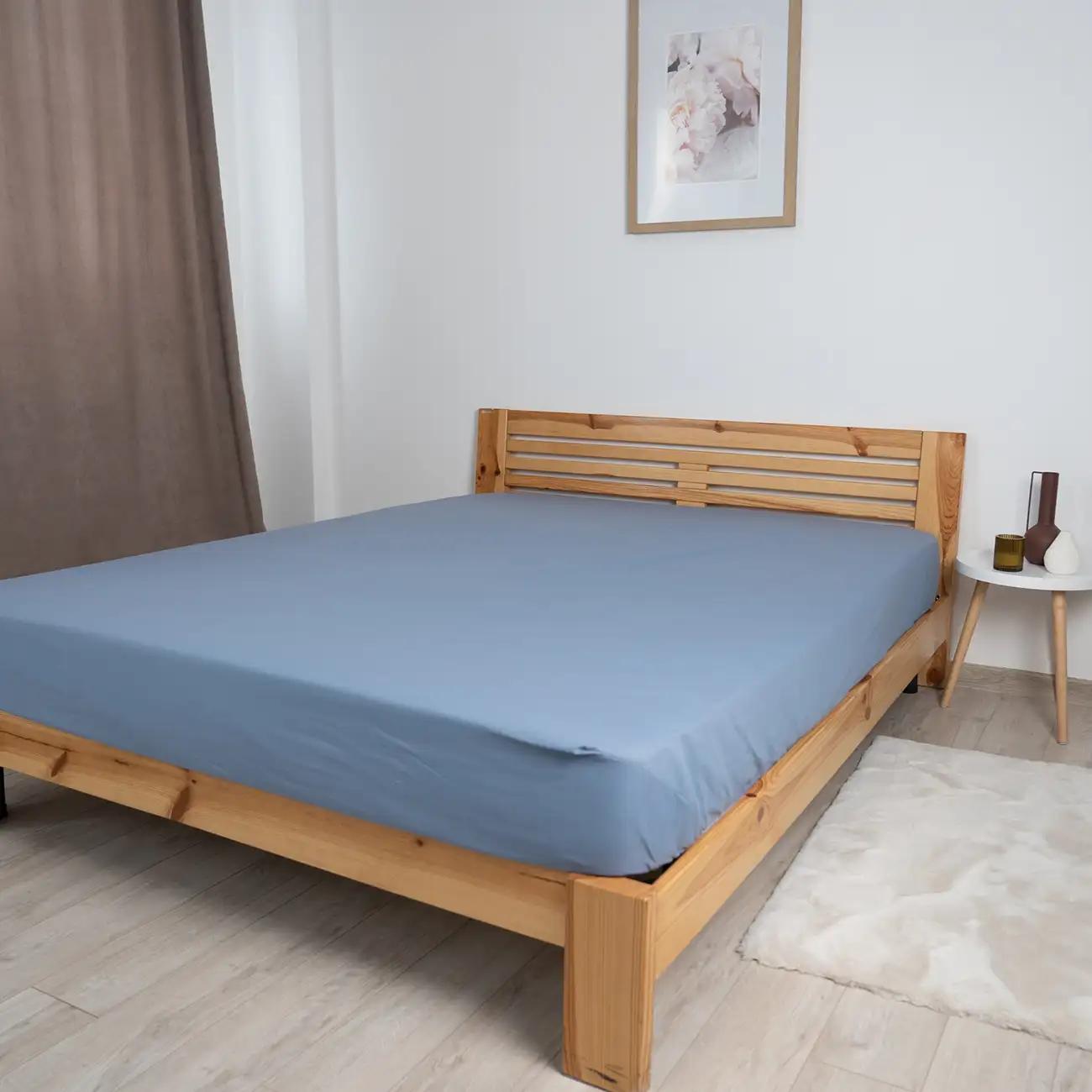 Простирадло "НАТХНЕННЯ" з резинкою Блакитний, 90x200 - Фото 2
