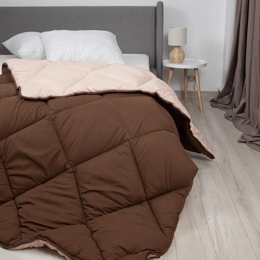 Ковдра "ALASKA" (450г/м2) Коричнева комбінована