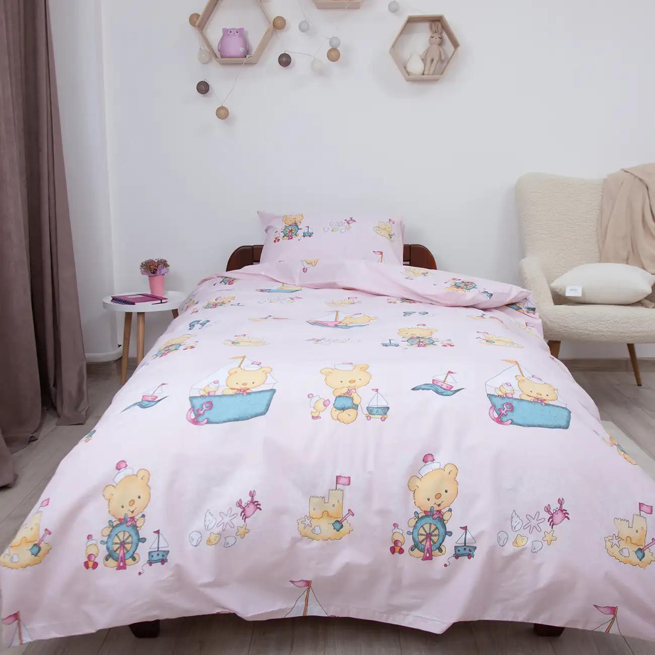 Постільна білизна ТЕП "Soft dreams" Рожевий морячок, 50x70, підліткова - Фото 3