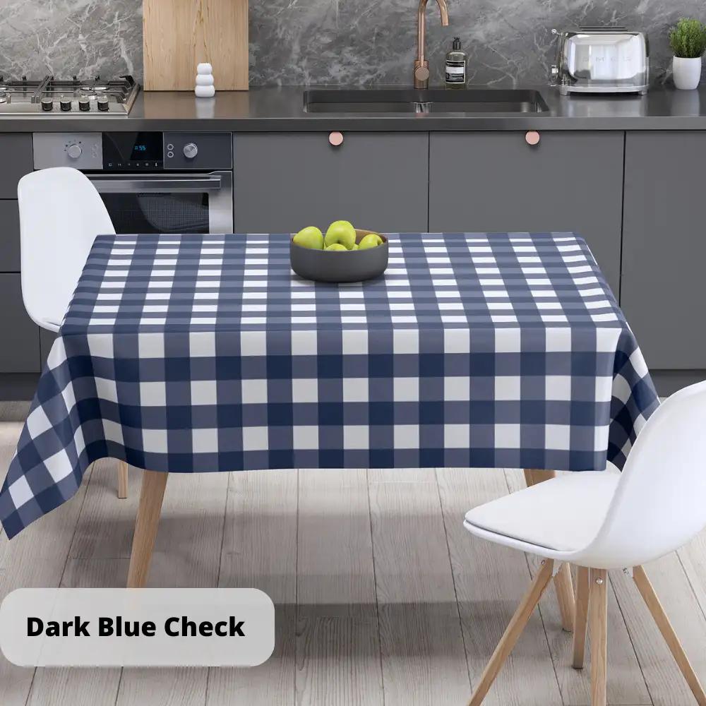 Скатертина "Panama" водовідштовхуюча Dark Blue Check