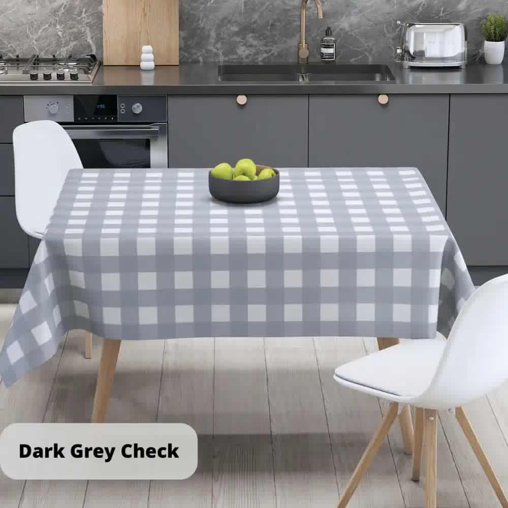 Скатертина "Panama" водовідштовхуюча Dark Gray Check