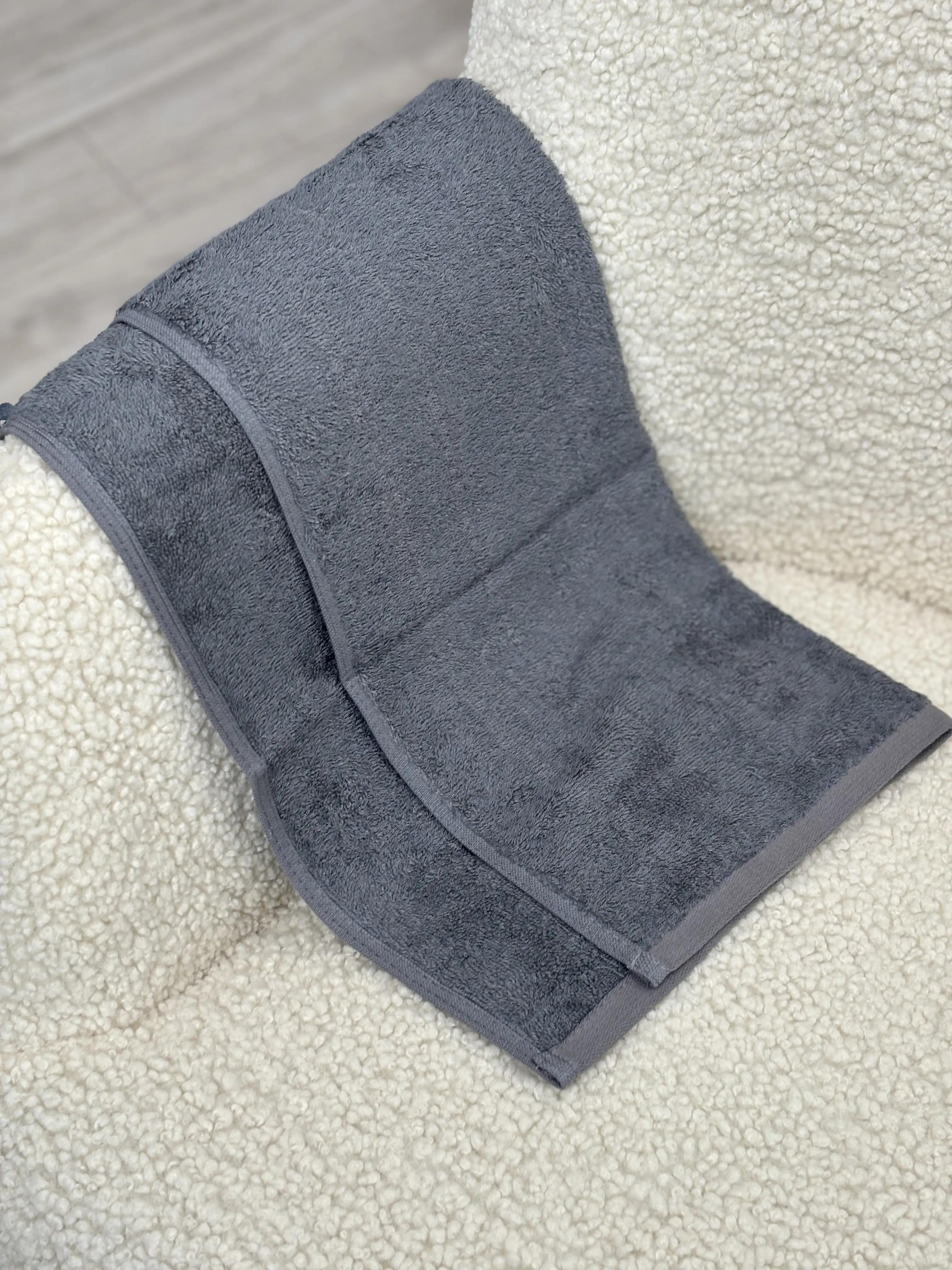 Рушник "Aurora" (450 г/м2) Dark grey, 50x90 - Фото 3