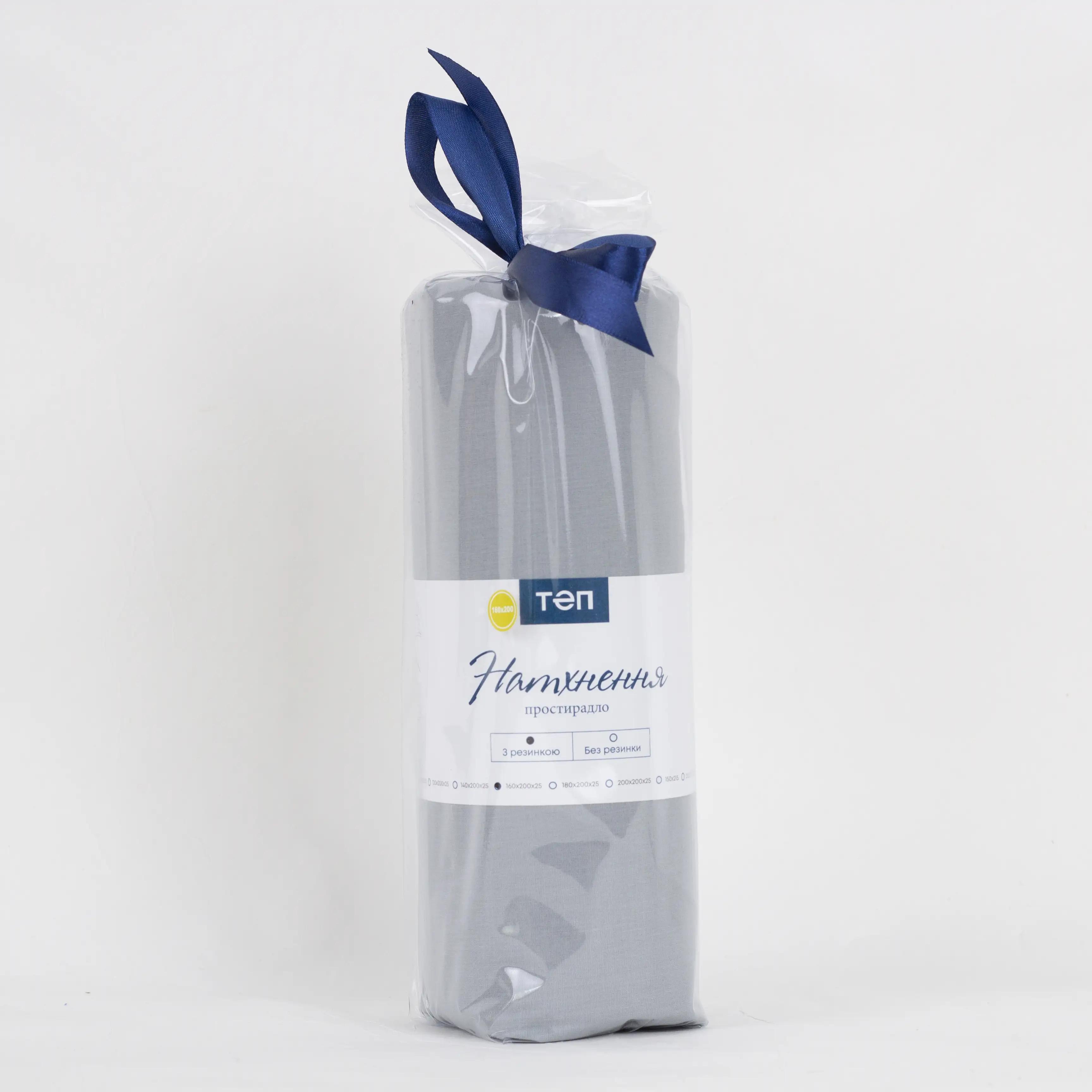 Простирадло "НАТХНЕННЯ" з резинкою Сірий, 90x200 - Фото 6