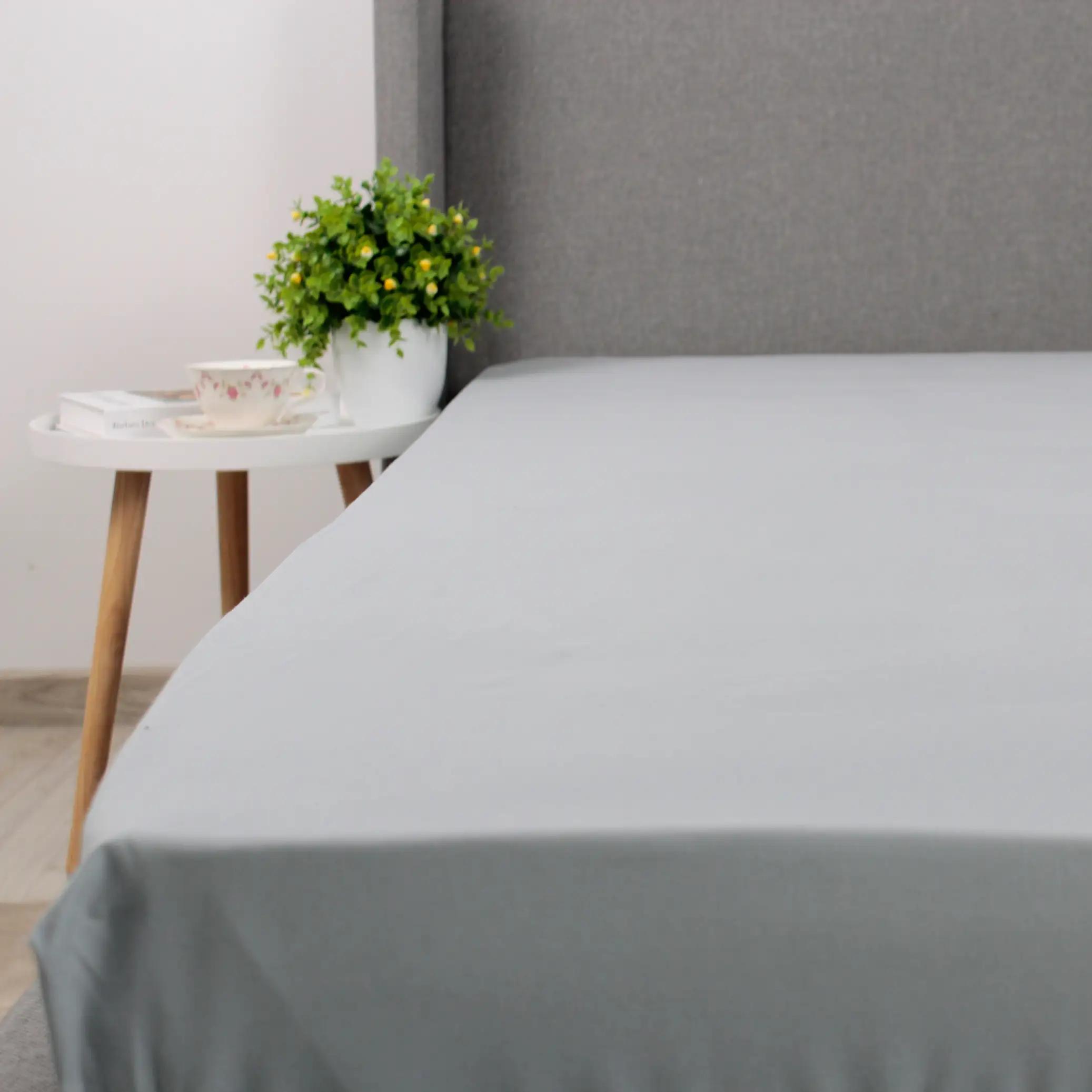 Простирадло "НАТХНЕННЯ" з резинкою Сірий, 90x200 - Фото 2