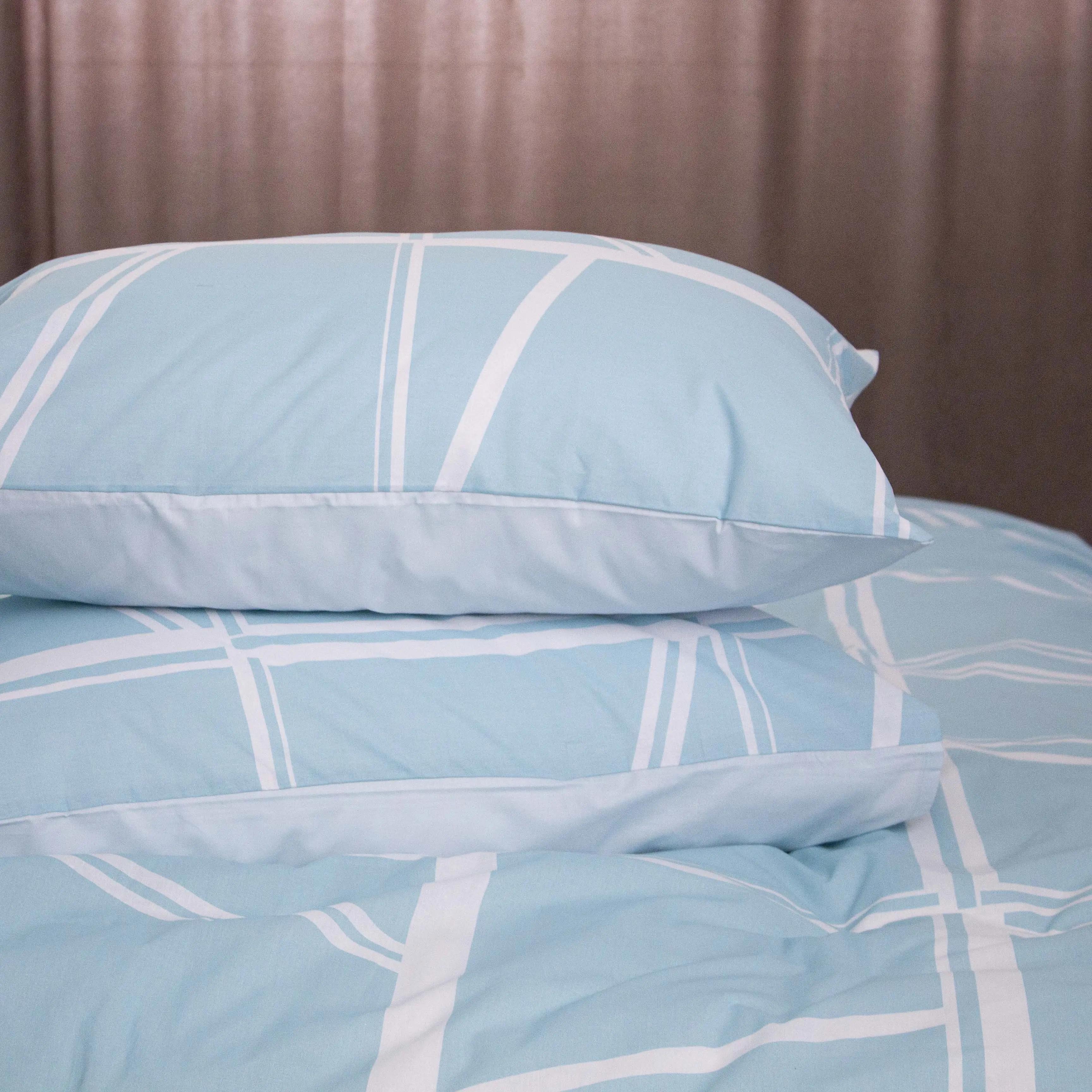 Комплект постільної білизни ТЕП "Happy Sleep" Aqua Grid, євро - Фото 6