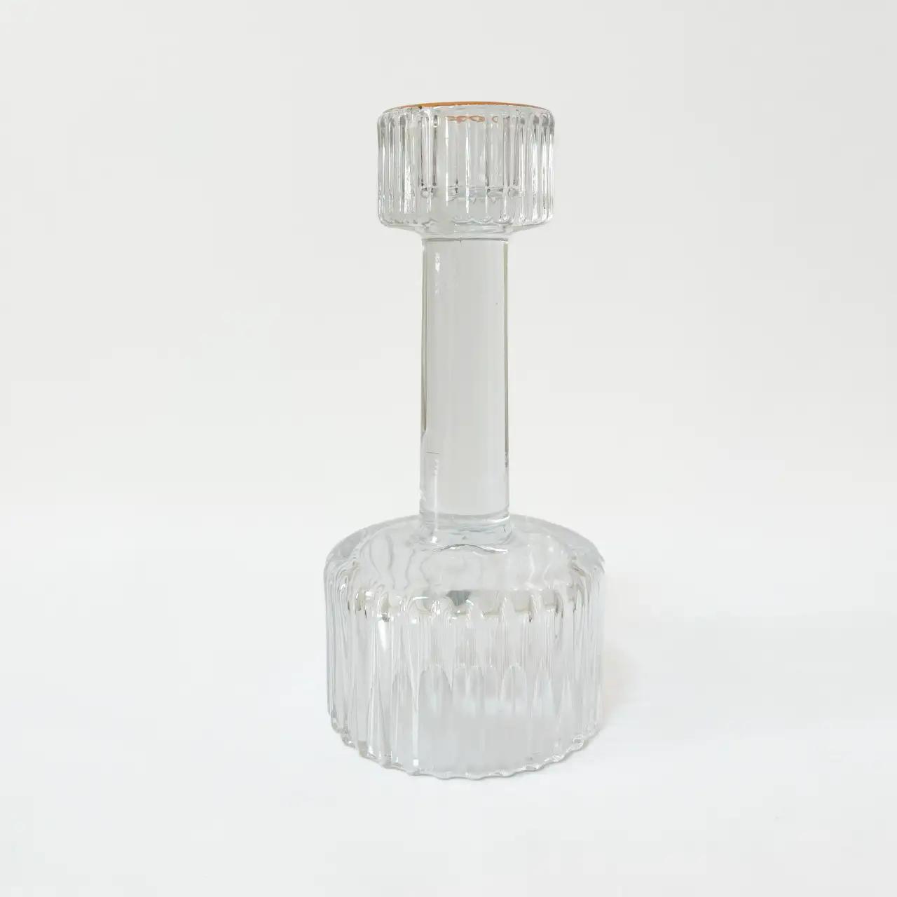 Підсвічник «Crystal Warmth», 15 см, скло, прозорий