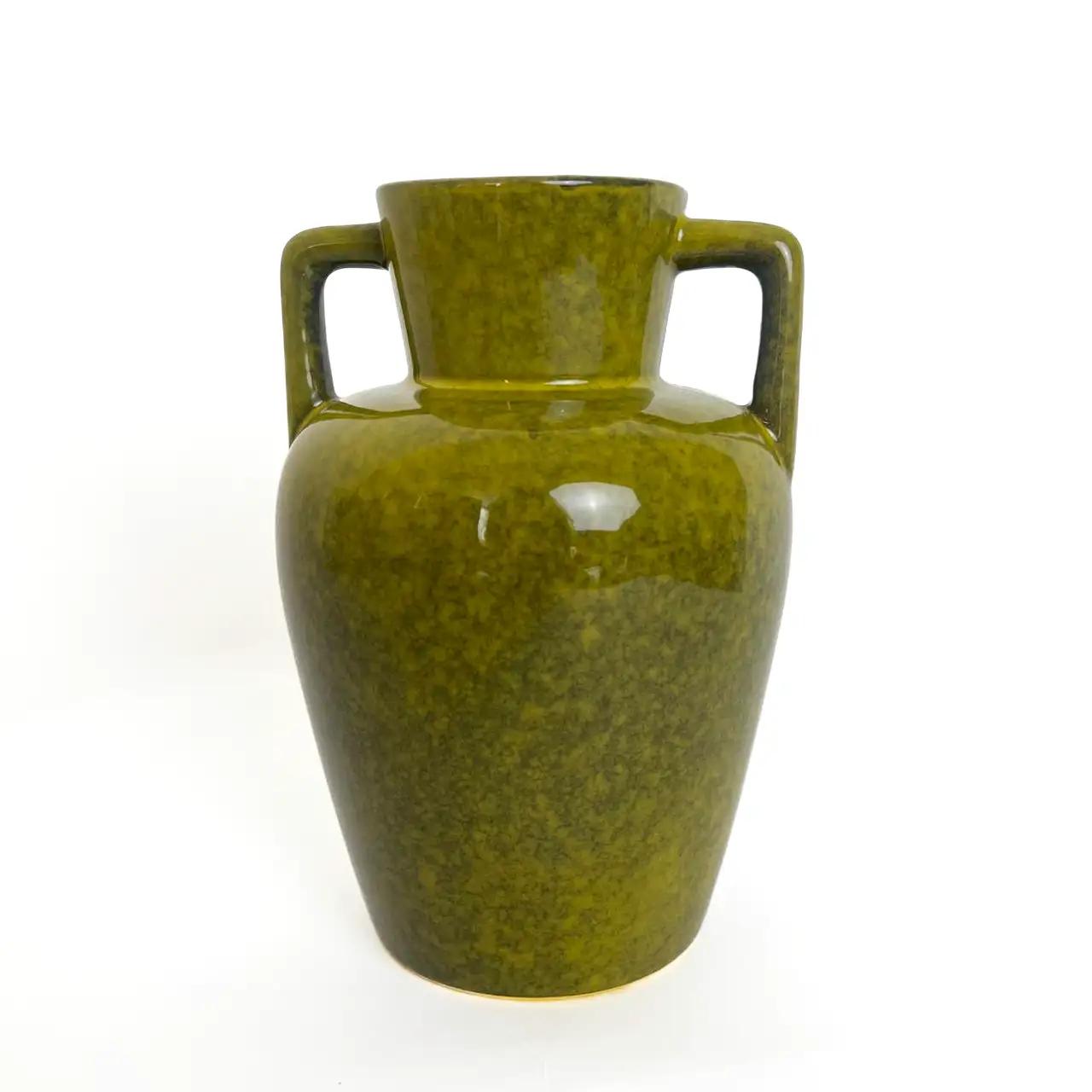 Ваза «Earth Line», 23 см, керамічна, оливкова