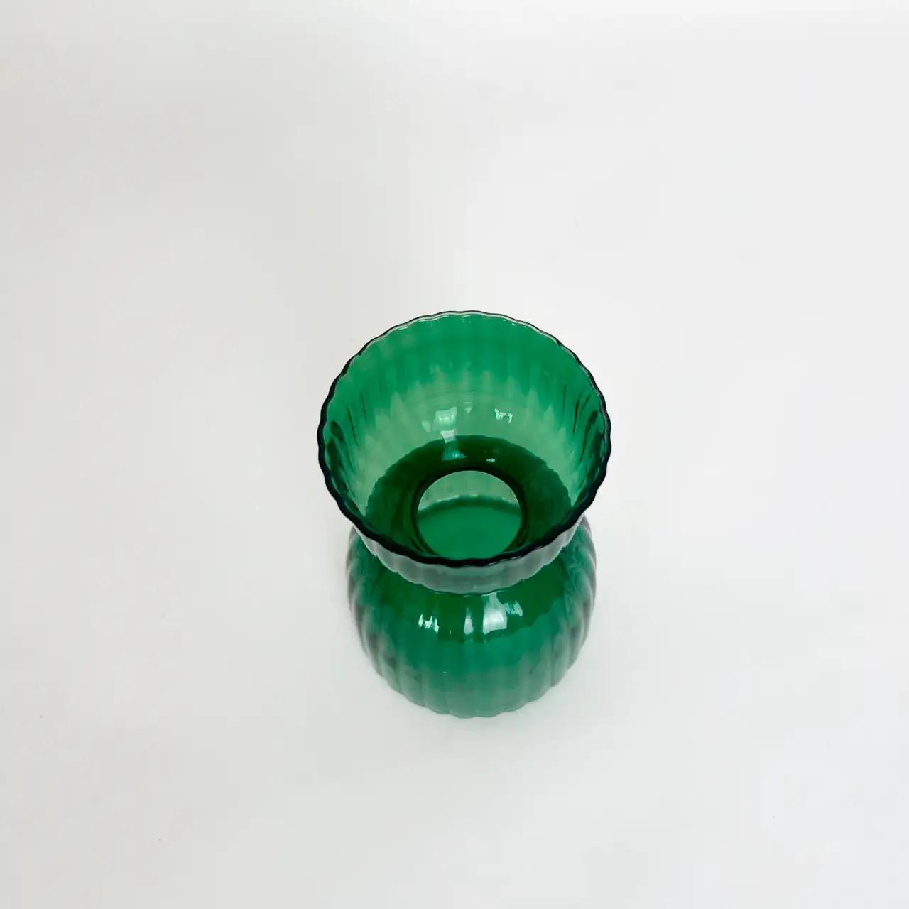 Ваза «Forest Calm», 13 см, скло, прозоро-зелена - Фото 2