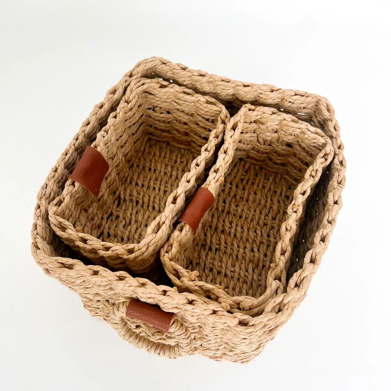 Комплект декоративних кошиків Natural Touch, 3 шт - Фото 5