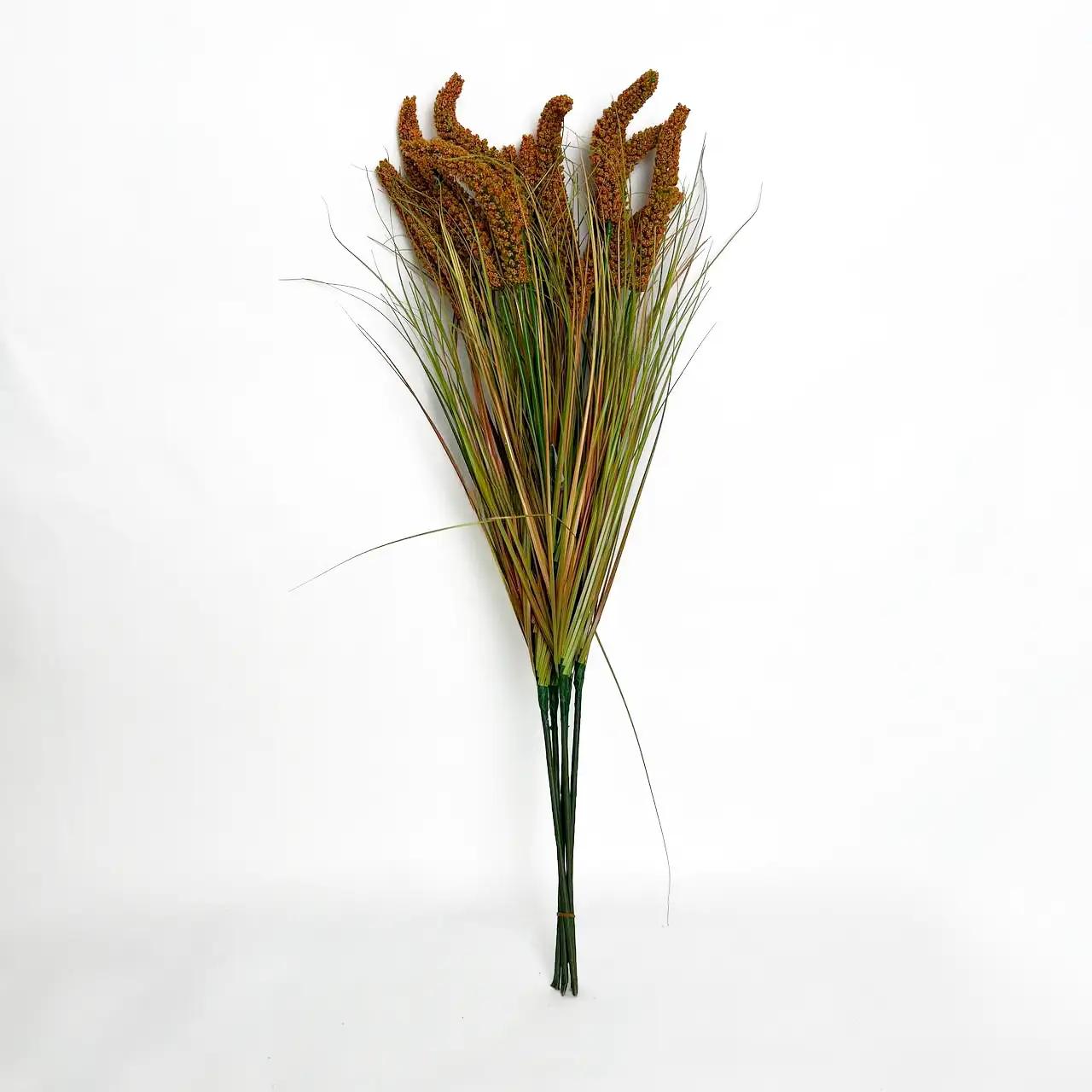 Декоративна гілка «Field Harmony», зелено-помаранчевий, 45 см - Фото 2