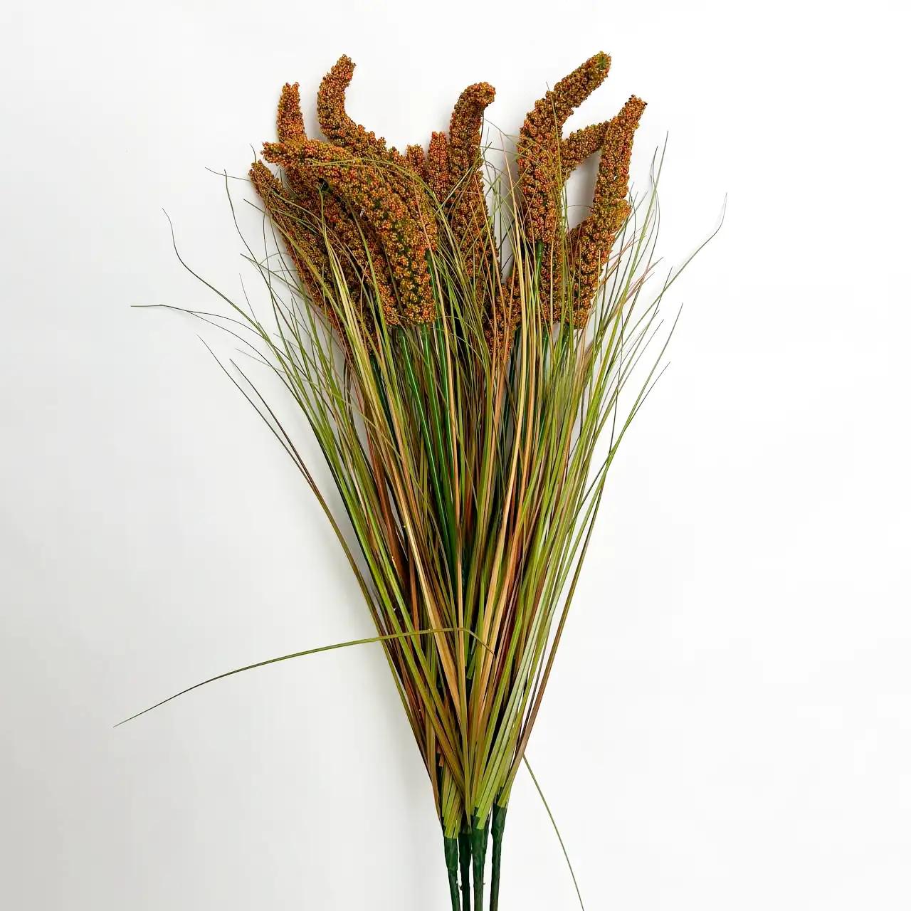 Декоративна гілка «Field Harmony», зелено-помаранчевий, 45 см - Фото 3