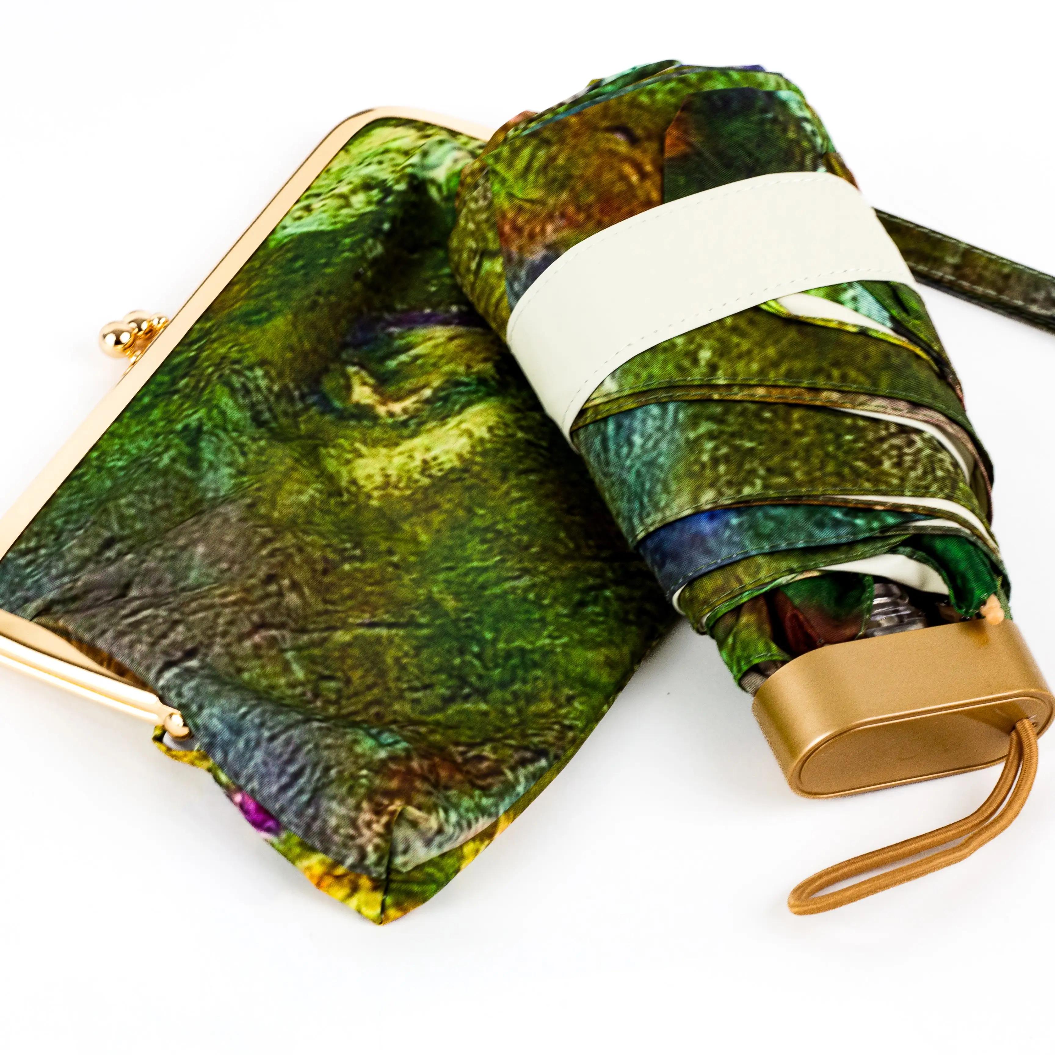 Парасоля механічна складна “Водяні лілії” — Umbrella Monet Precision Line - Фото 2