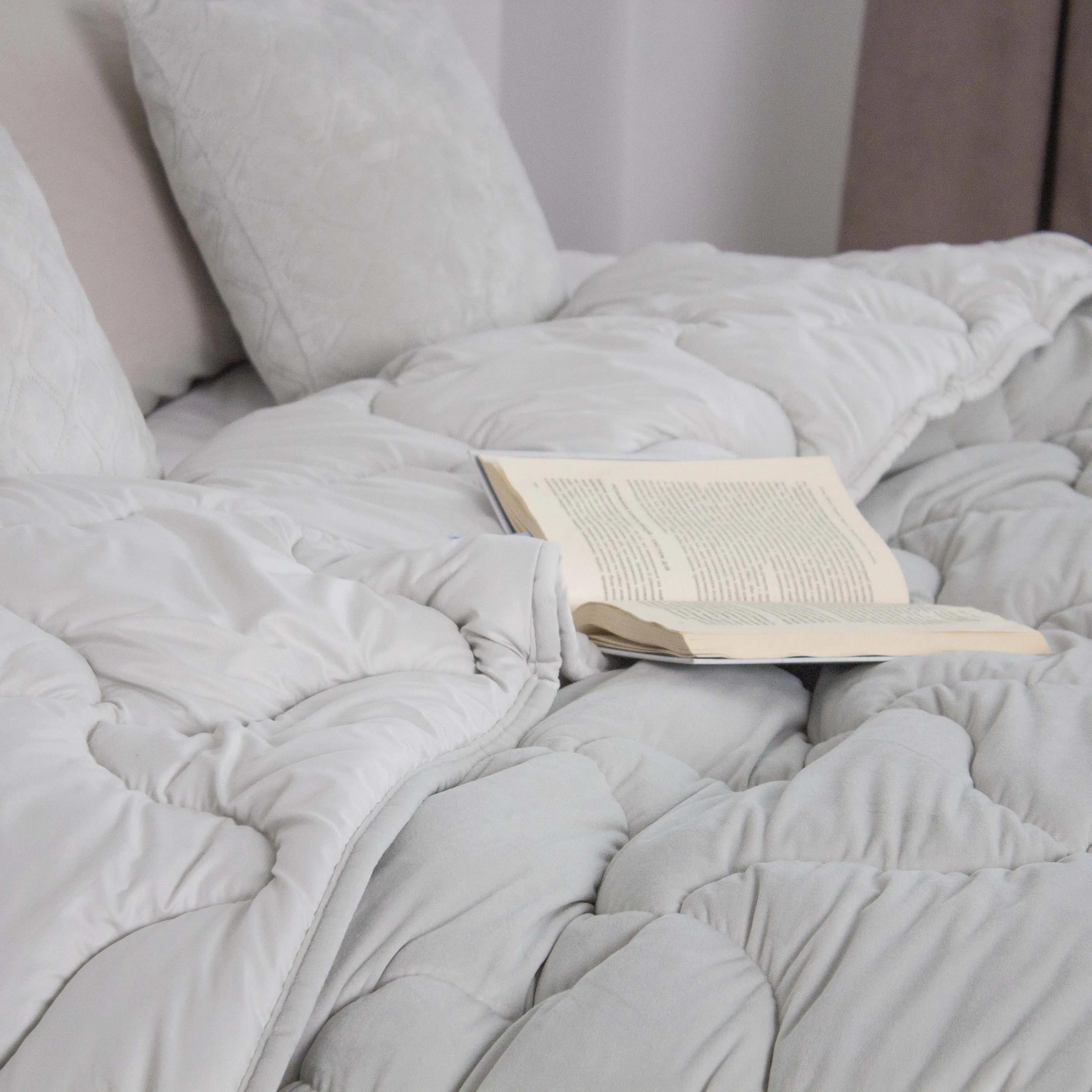 Ковдра ТЕП "VELOUR" Світло - сіра, 150x210 - Фото 5