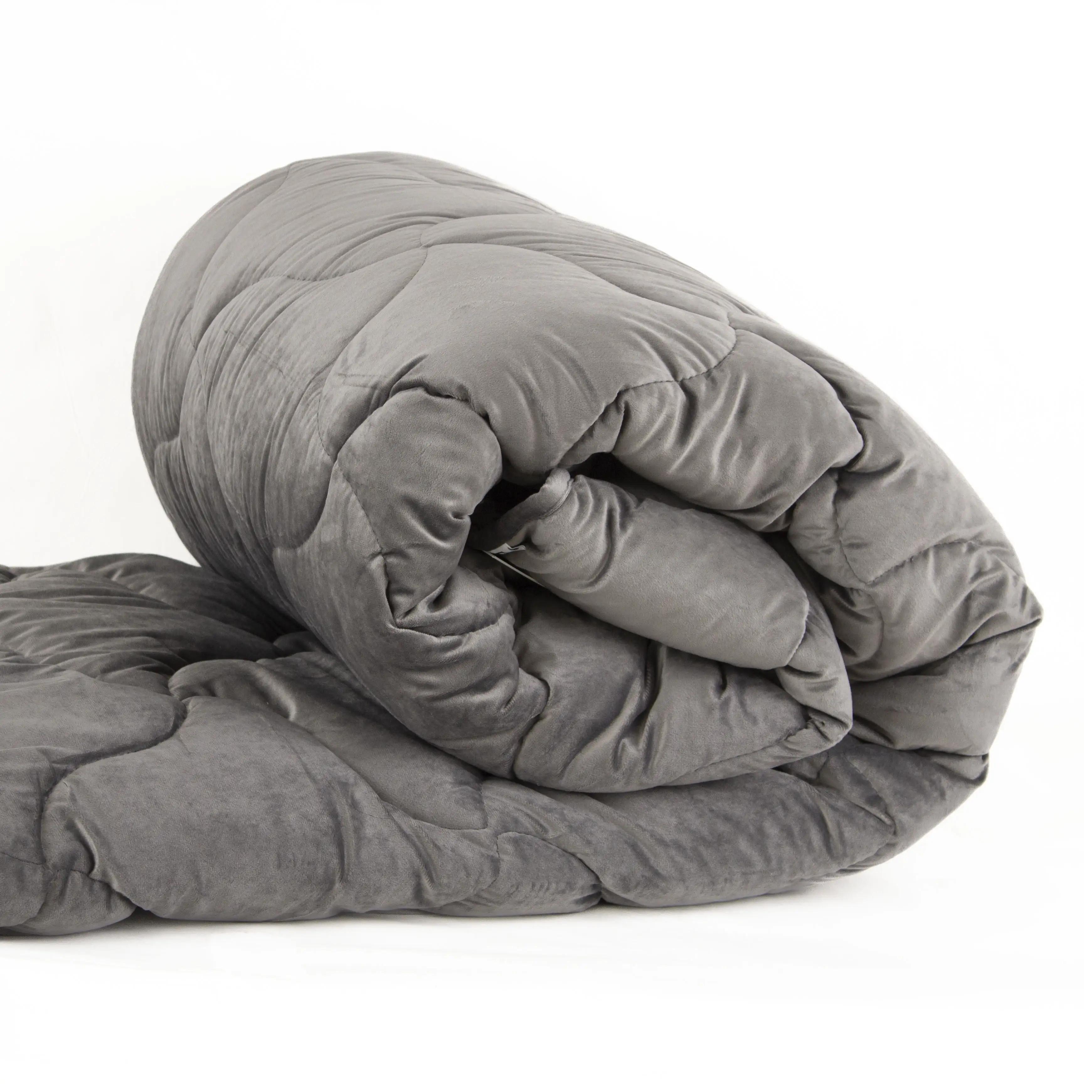 Ковдра ТЕП "VELOUR" Темно - сіра, 150x210 - Фото 7