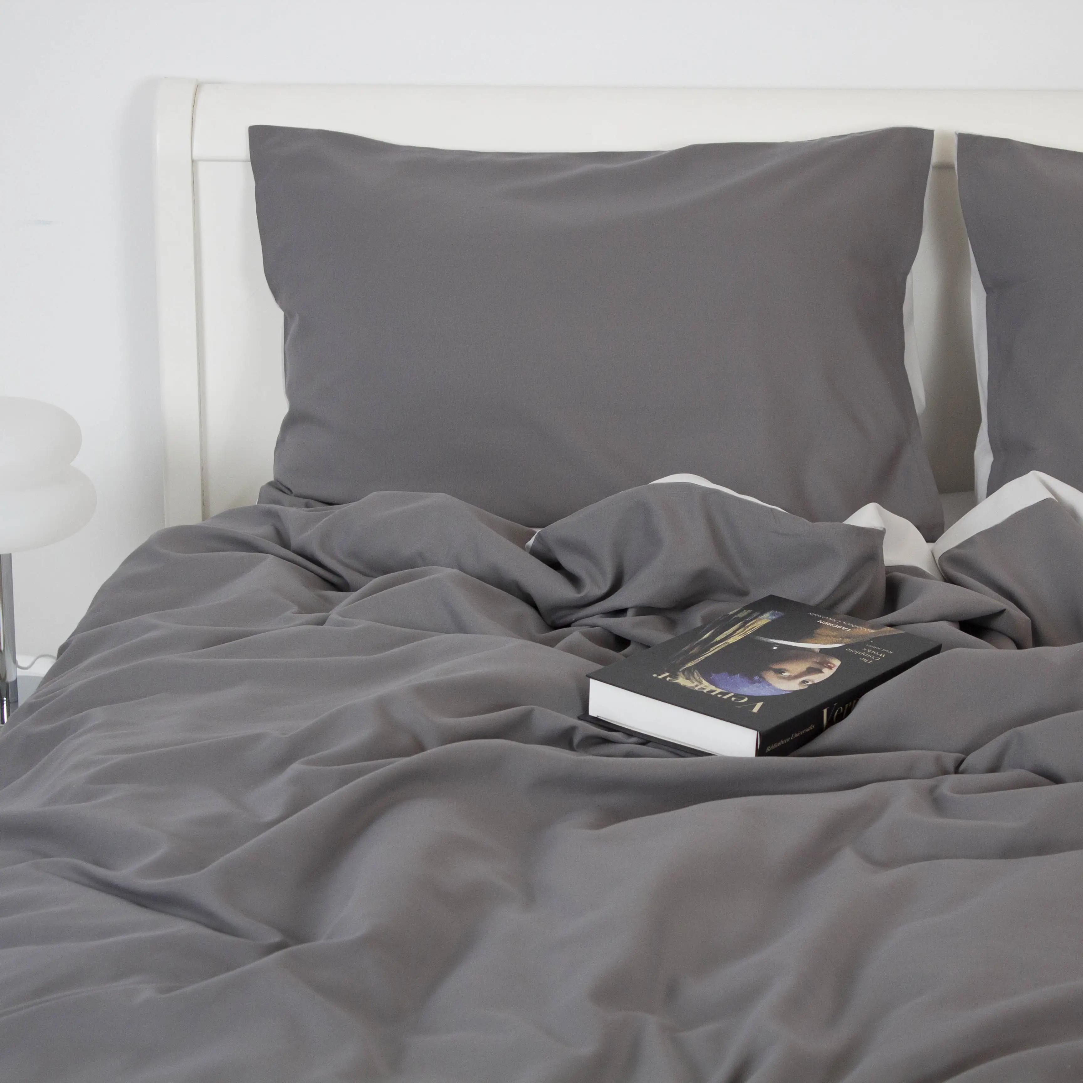Комплект постільної білизни Melluna Touch Grey, полуторна - Фото 3