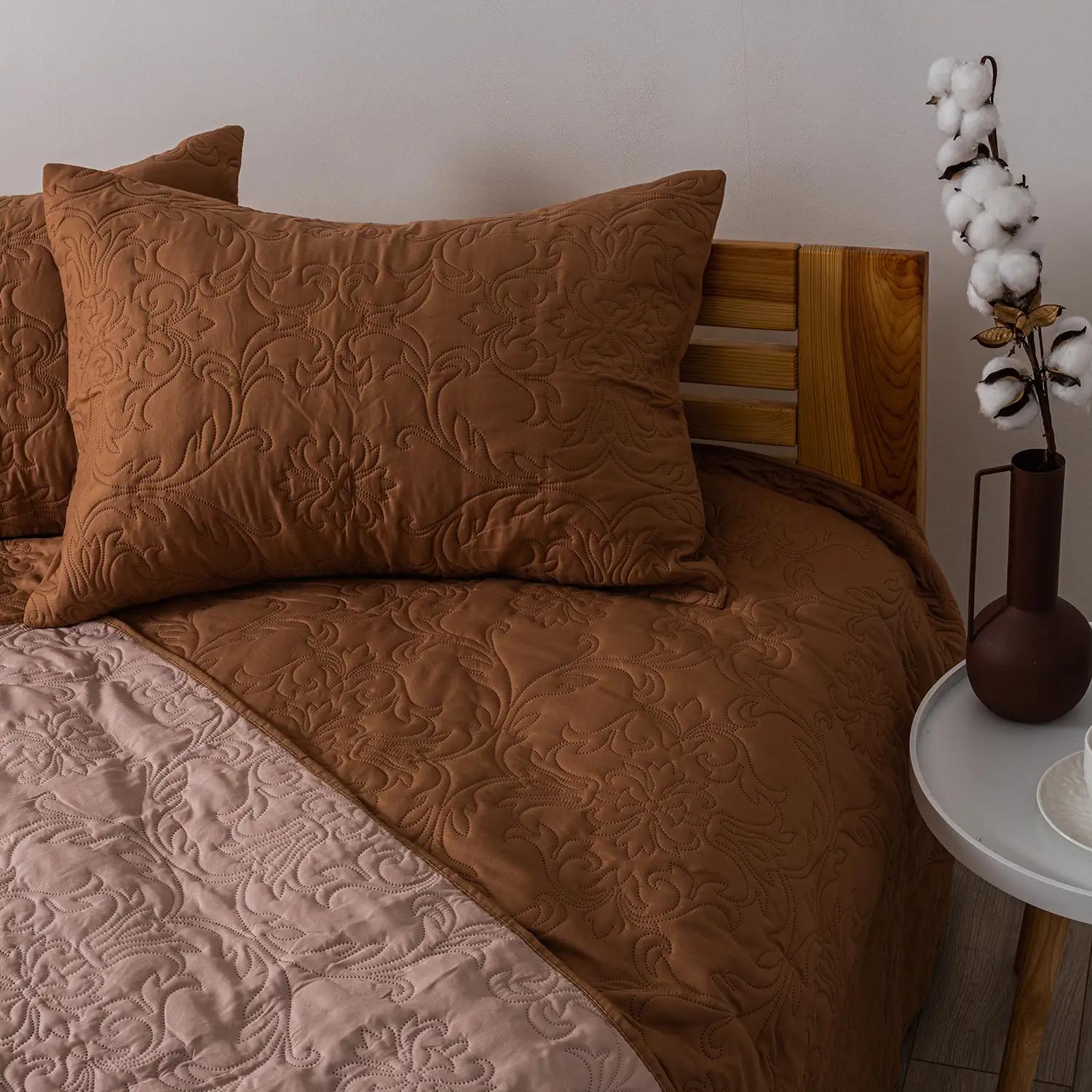 Покривало ТЕП "VINTAGE" 1 наволочка 50*70 см Кофейне/Аравійська ніч, 150x210 - Фото 2