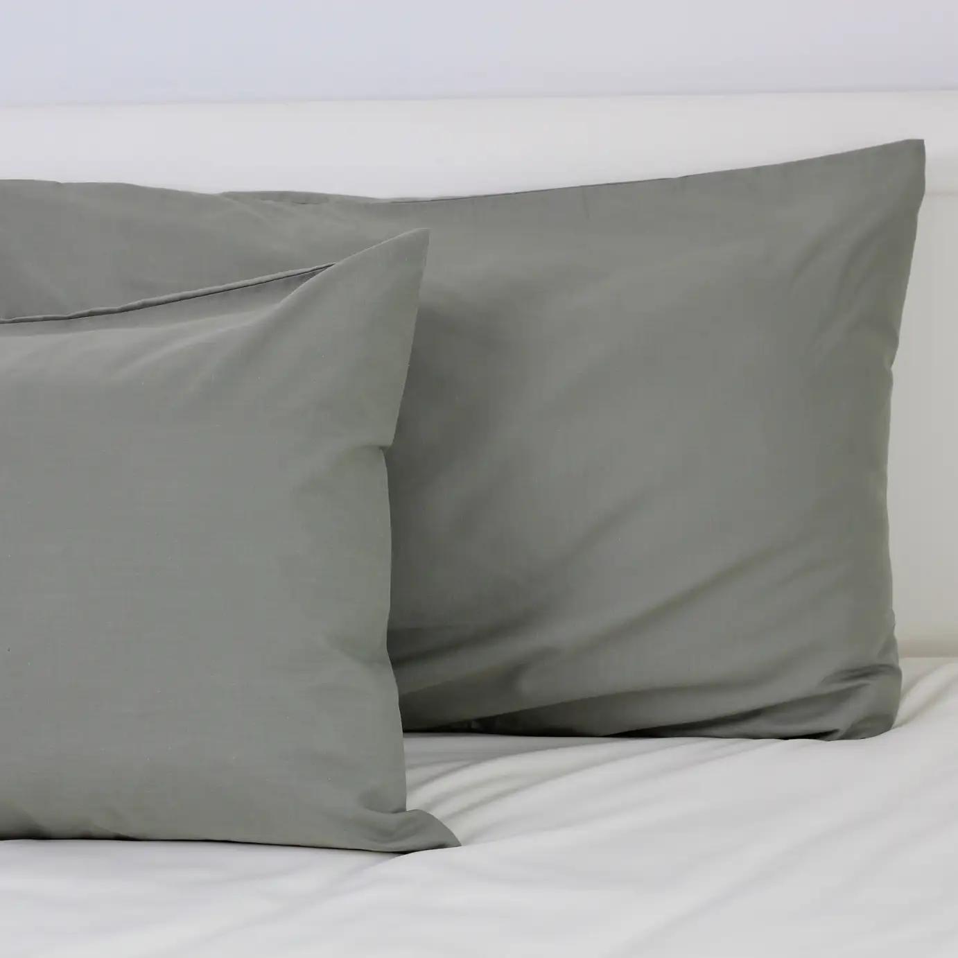 Комплект наволочок ТЕП скрутка Green-Gray, 50x70 - Фото 3