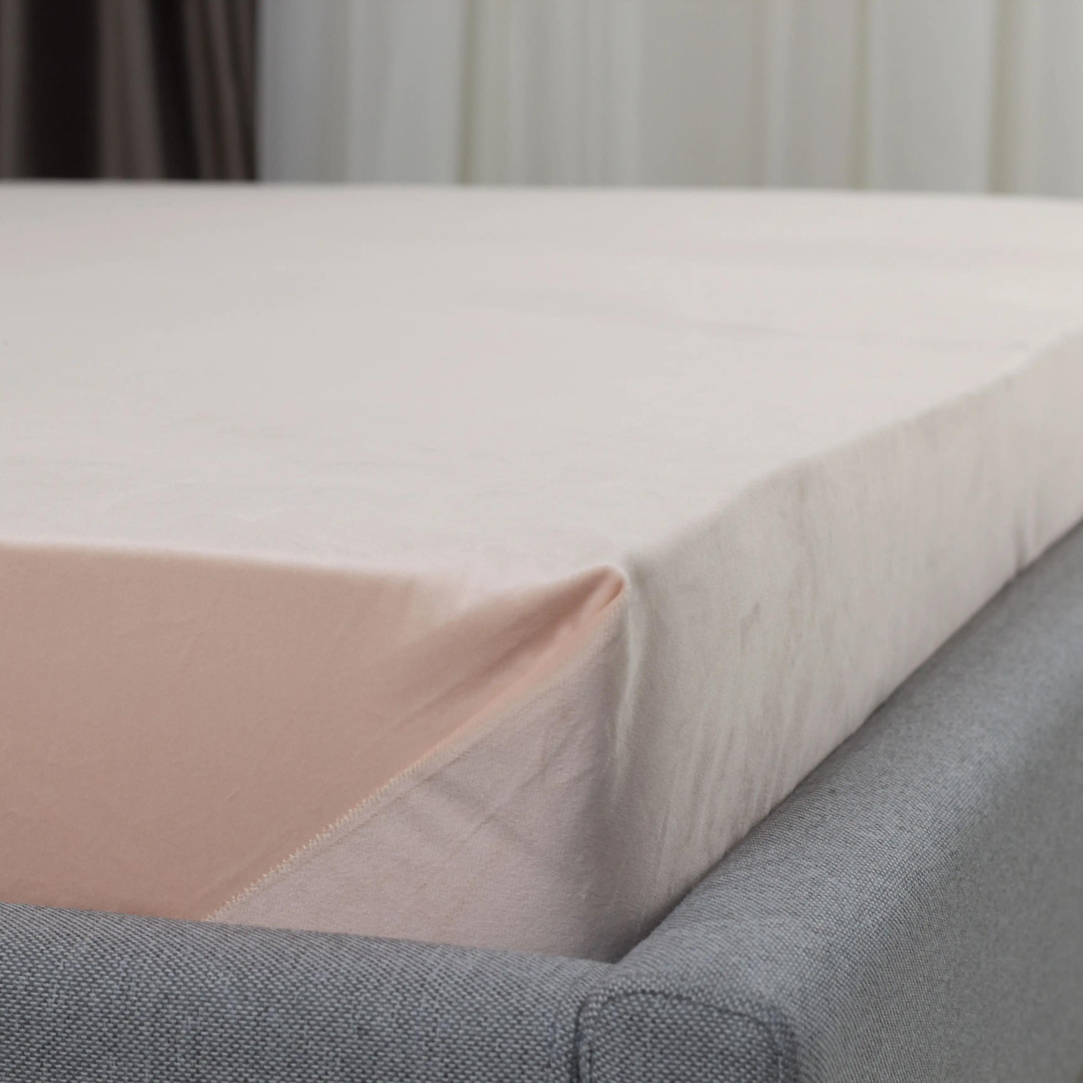 Простирадло ТЕП "VELOUR" з резинкою пудрове, 160x200 - Фото 4