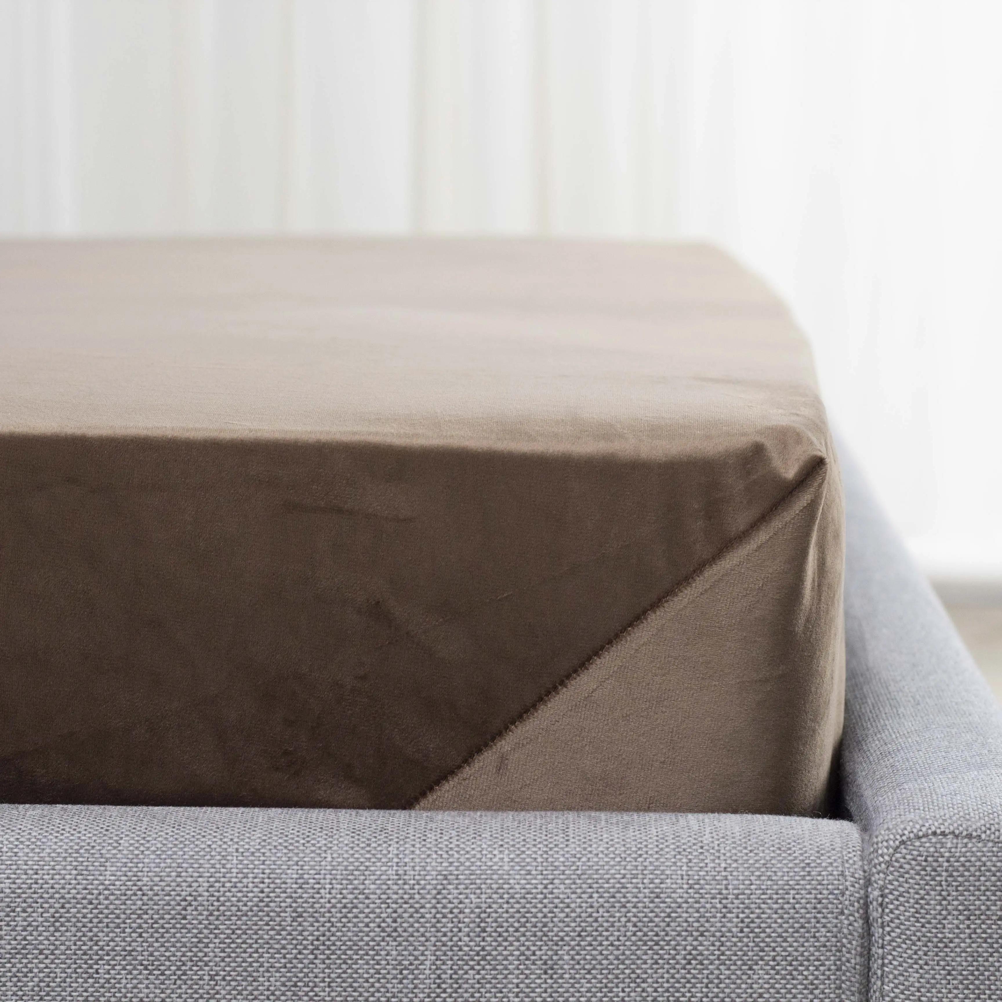 Простирадло ТЕП "VELOUR" з резинкою шоколадне, 160x200 - Фото 3