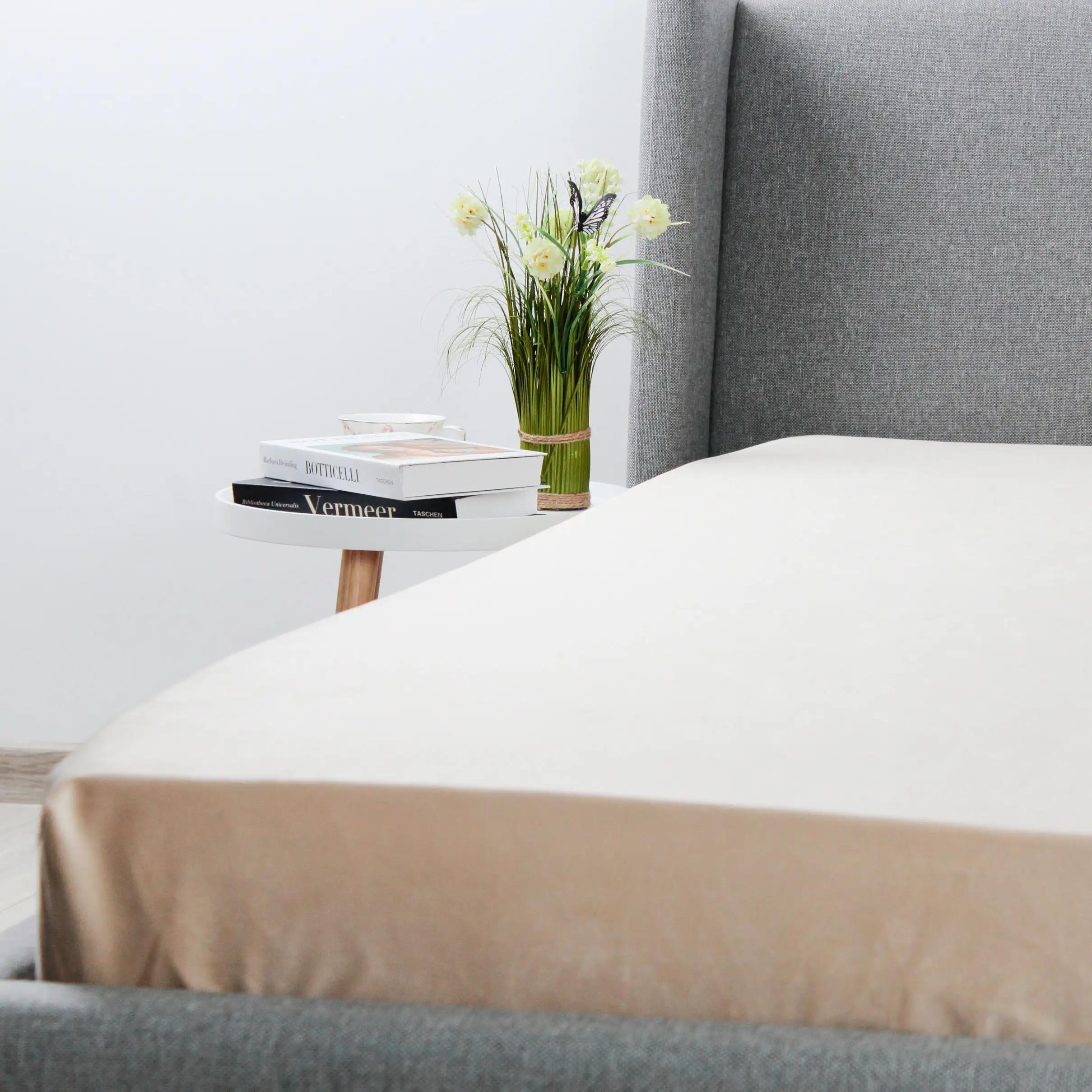 Простирадло ТЕП "VELOUR" з резинкою бежеве, 160x200 - Фото 6