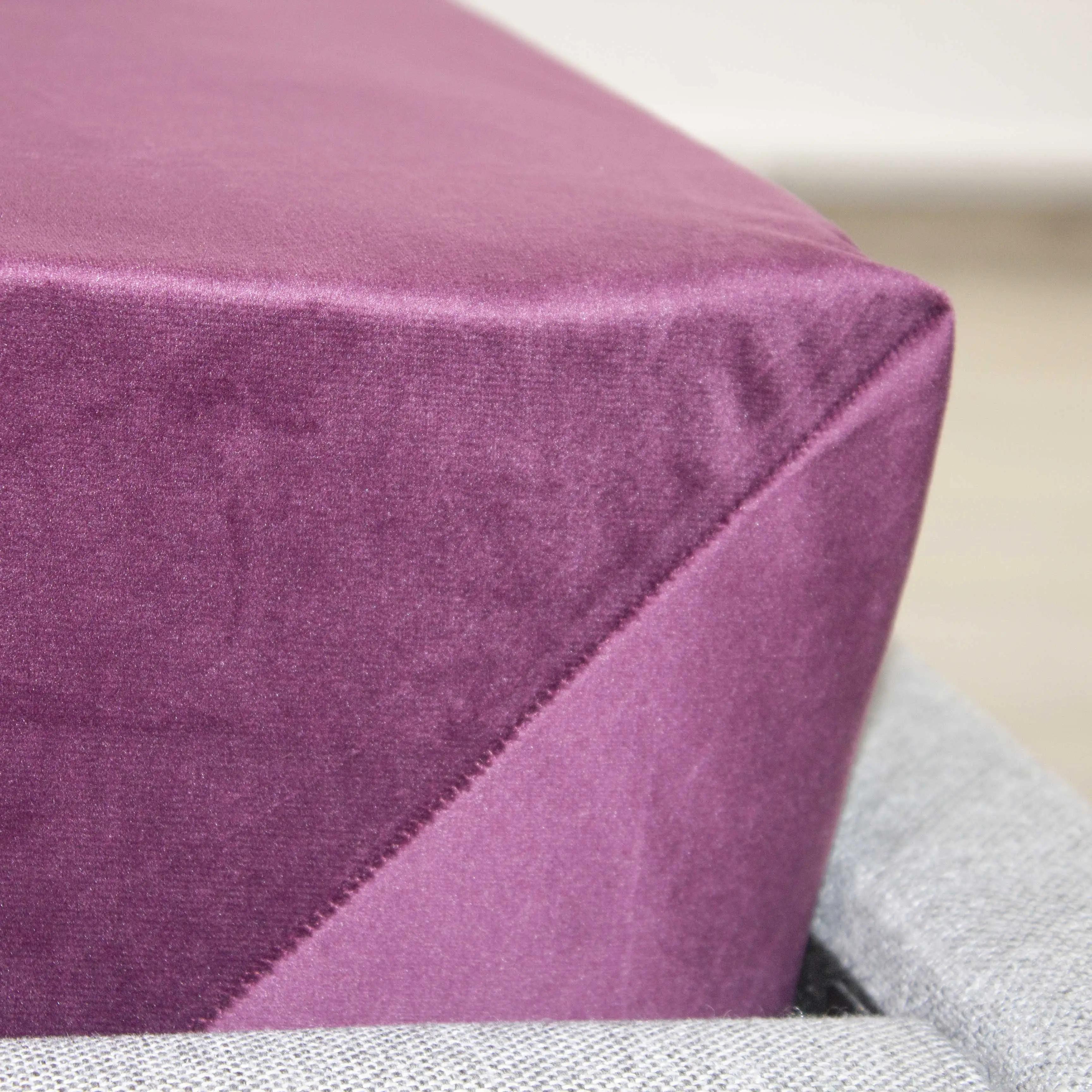 Простирадло ТЕП "VELOUR" з резинкою бордове - Фото 5