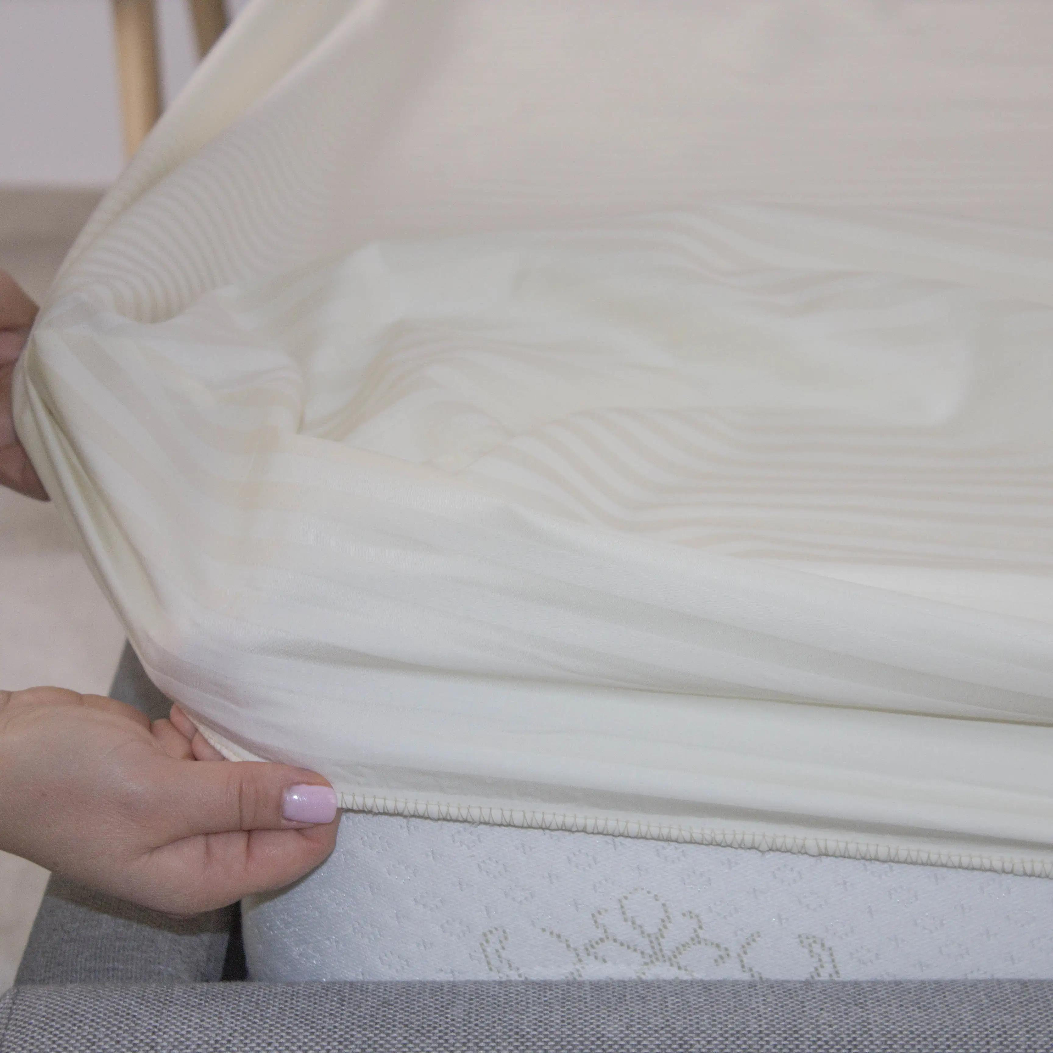 Простирадло "ТЕП" з резинкою сатин Caramel, 160x200 - Фото 2