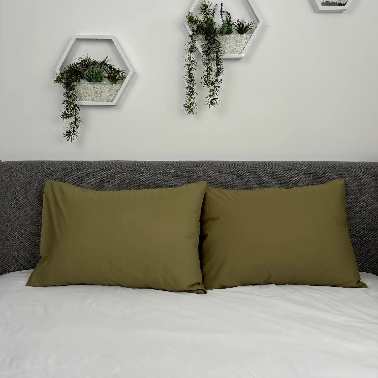 Комплект наволочок ТЕП олива еко, 40x40 - Фото 2